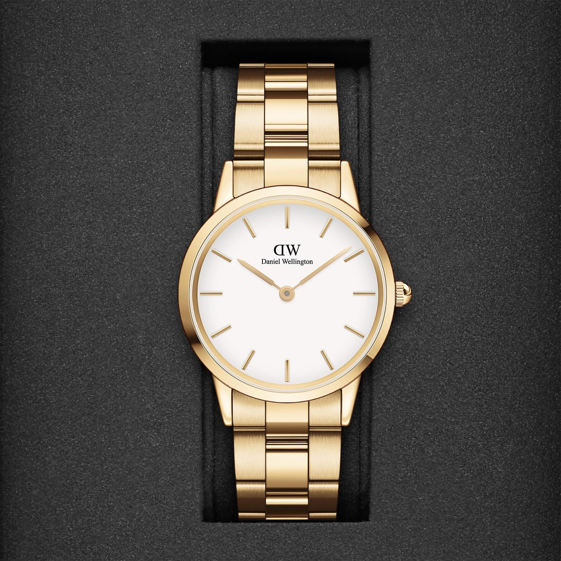 Daniel Wellington Часовник Iconic Link DW00100565 Златист - Pepit.bg
