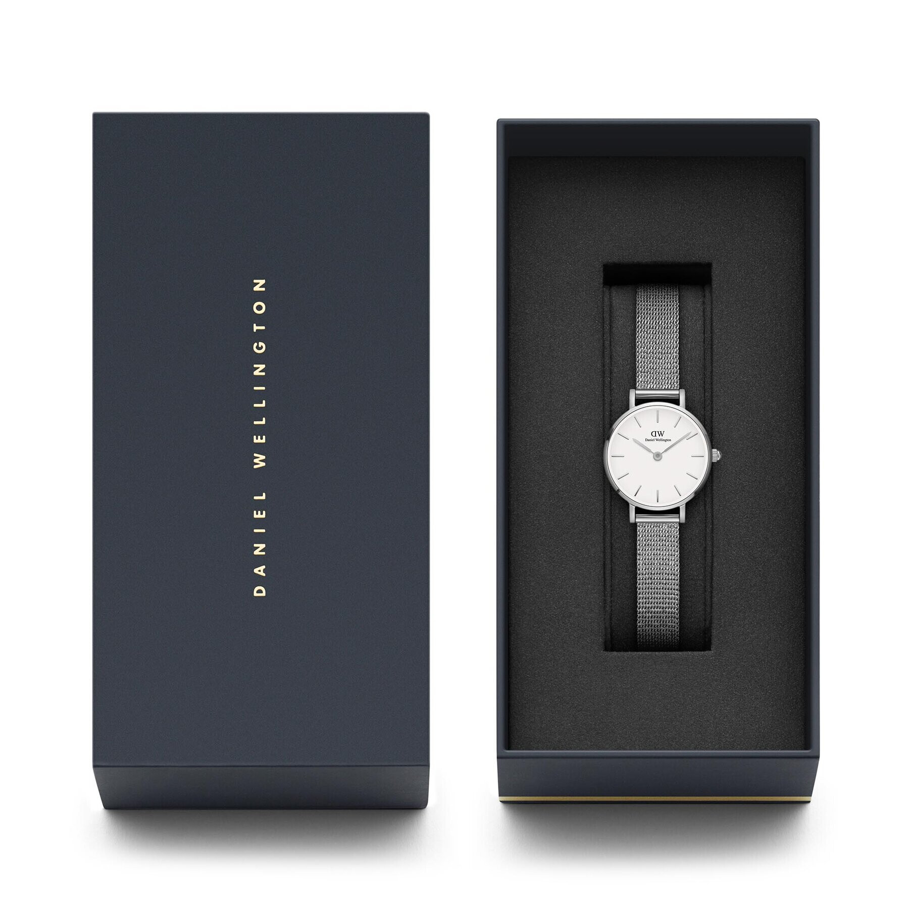 Daniel Wellington Часовник Petite Pressed DW00100442 Сребрист - Pepit.bg