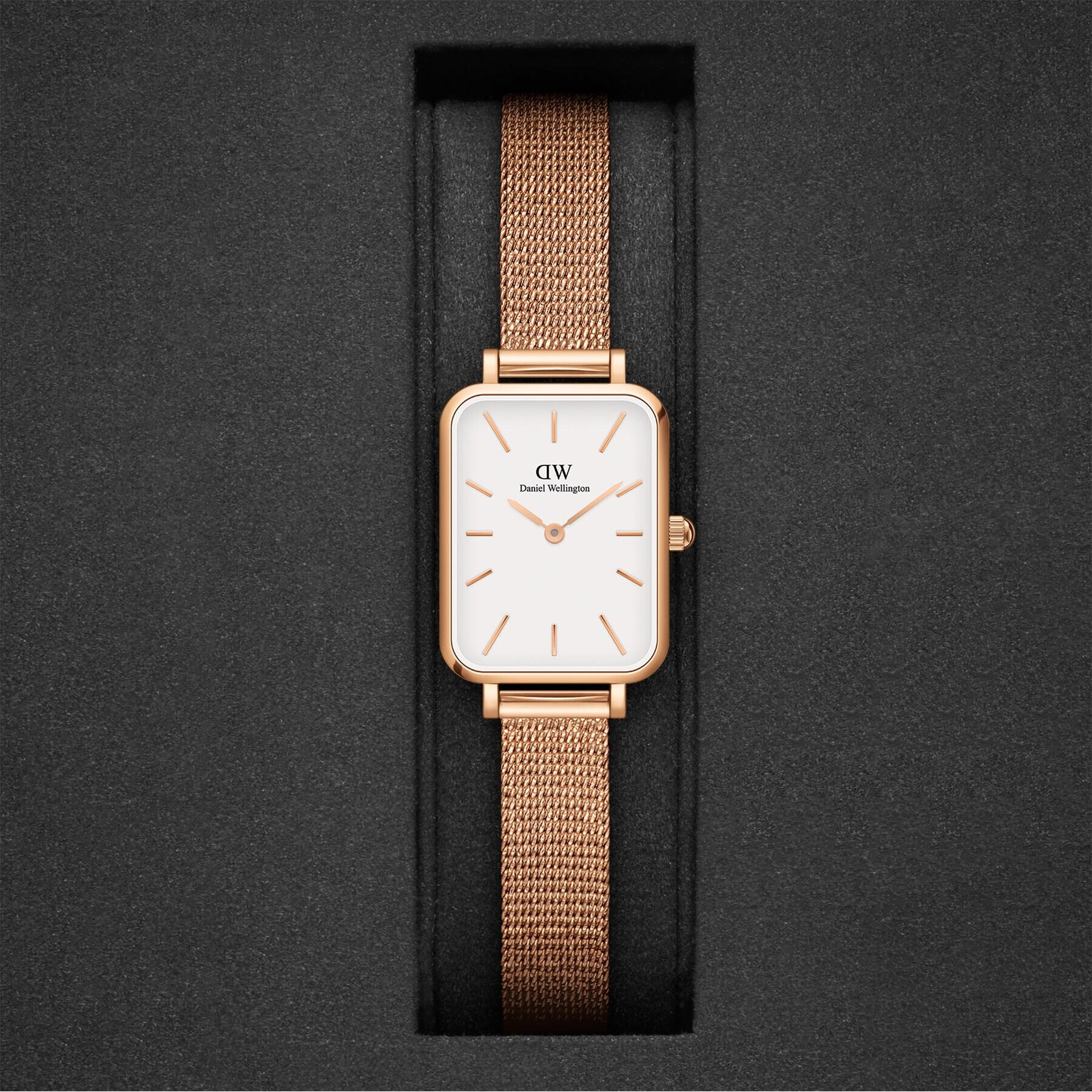 Daniel Wellington Часовник Quadro DW00100431 Златист - Pepit.bg