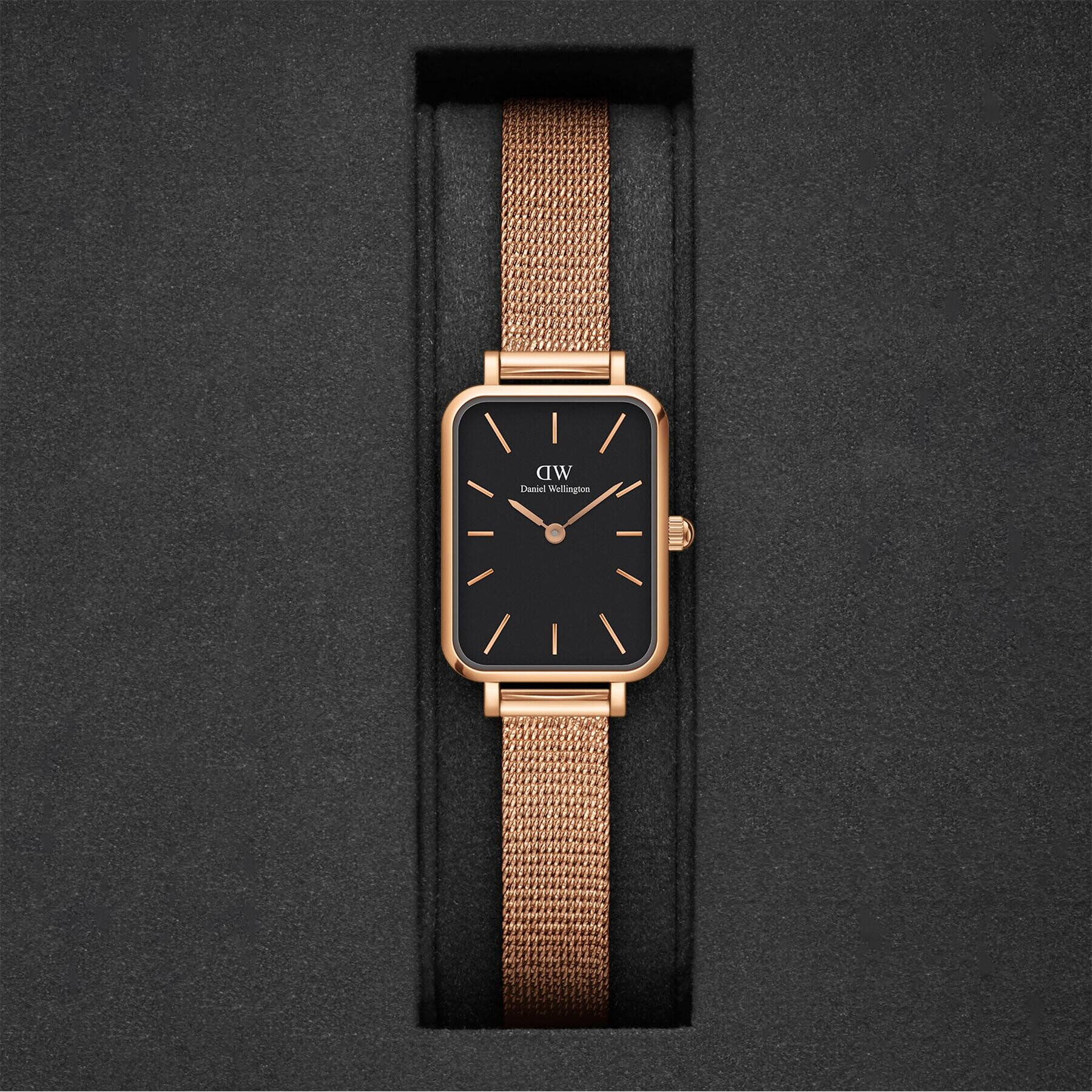 Daniel Wellington Часовник Quadro DW00100432 Златист - Pepit.bg
