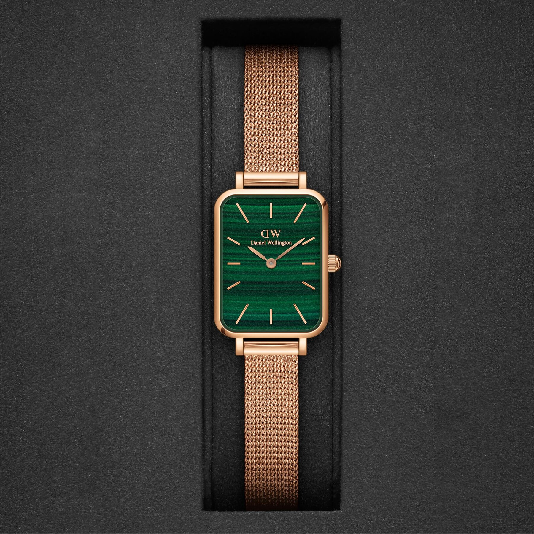 Daniel Wellington Часовник Quadro DW00100437 Златист - Pepit.bg
