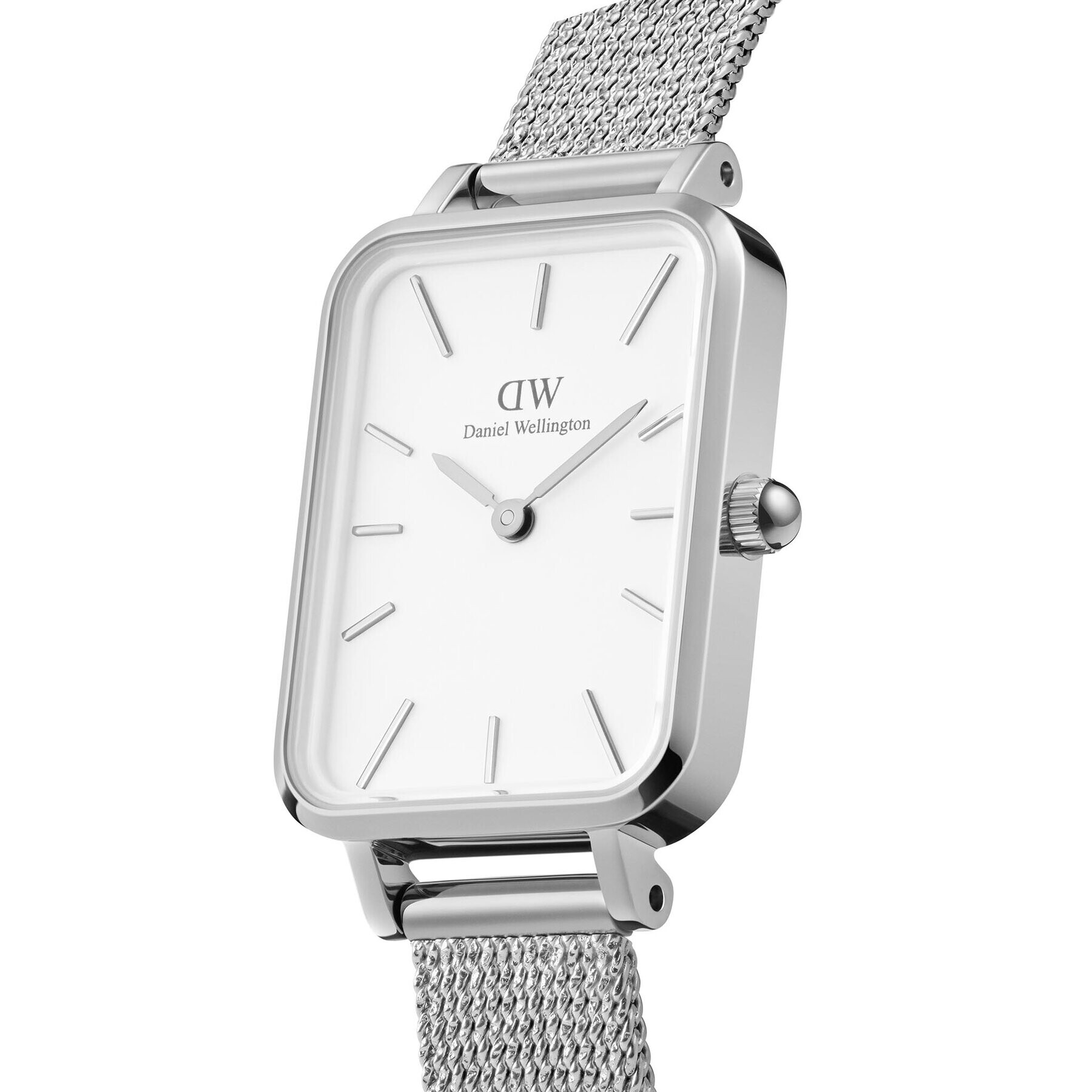 Daniel Wellington Часовник Quadro DW00100438 Сребрист - Pepit.bg