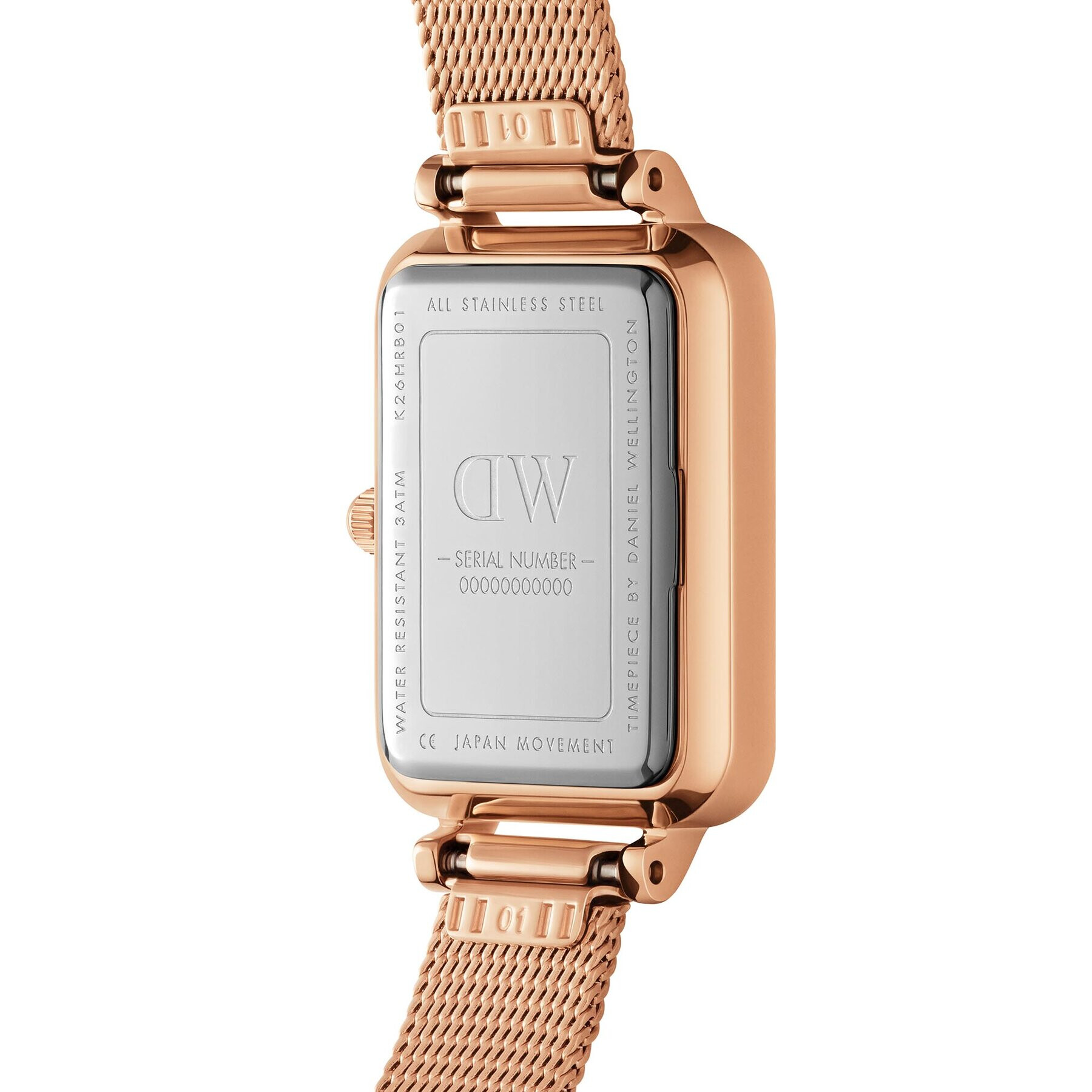 Daniel Wellington Часовник Quadro DW00100484 Розов - Pepit.bg