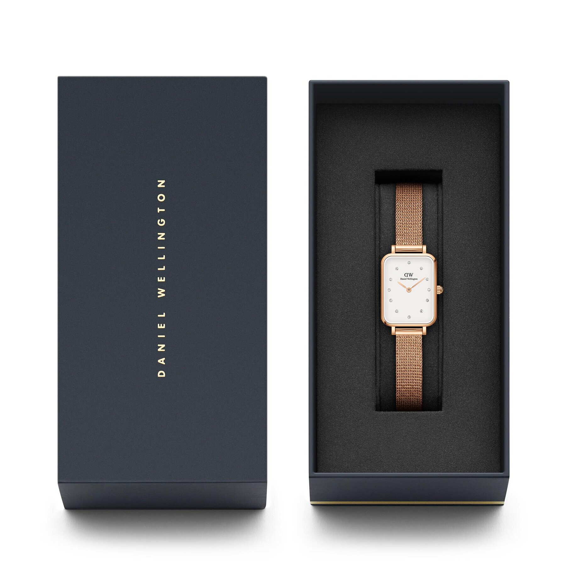 Daniel Wellington Часовник Quadro DW00100527 Златист - Pepit.bg