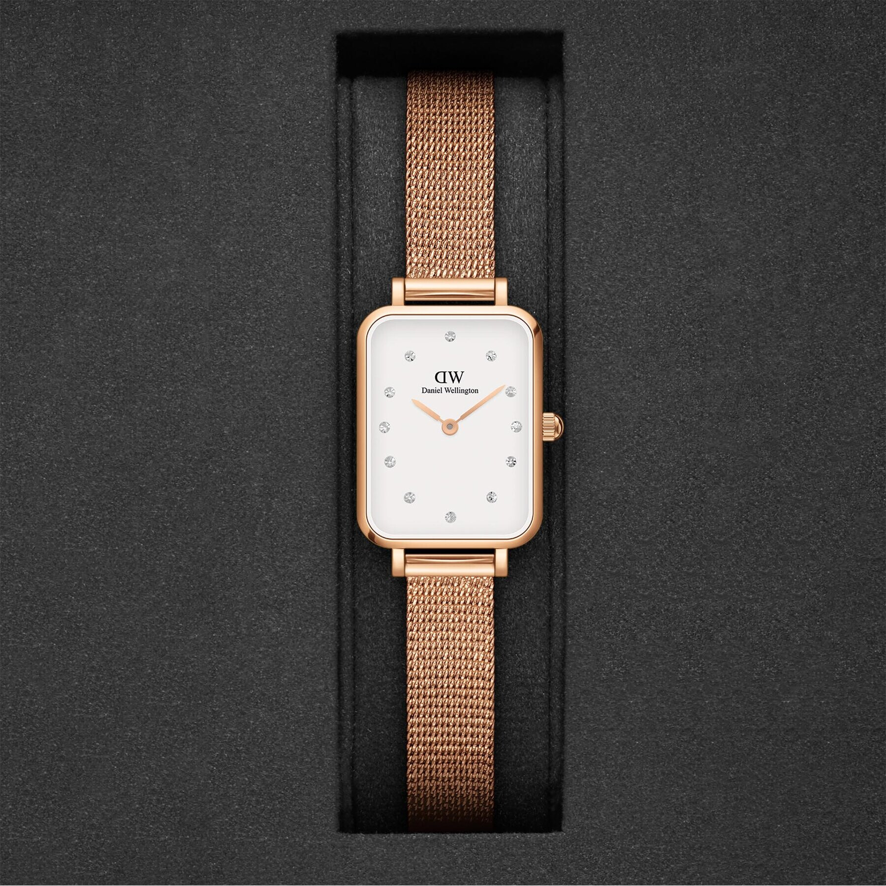 Daniel Wellington Часовник Quadro DW00100527 Златист - Pepit.bg