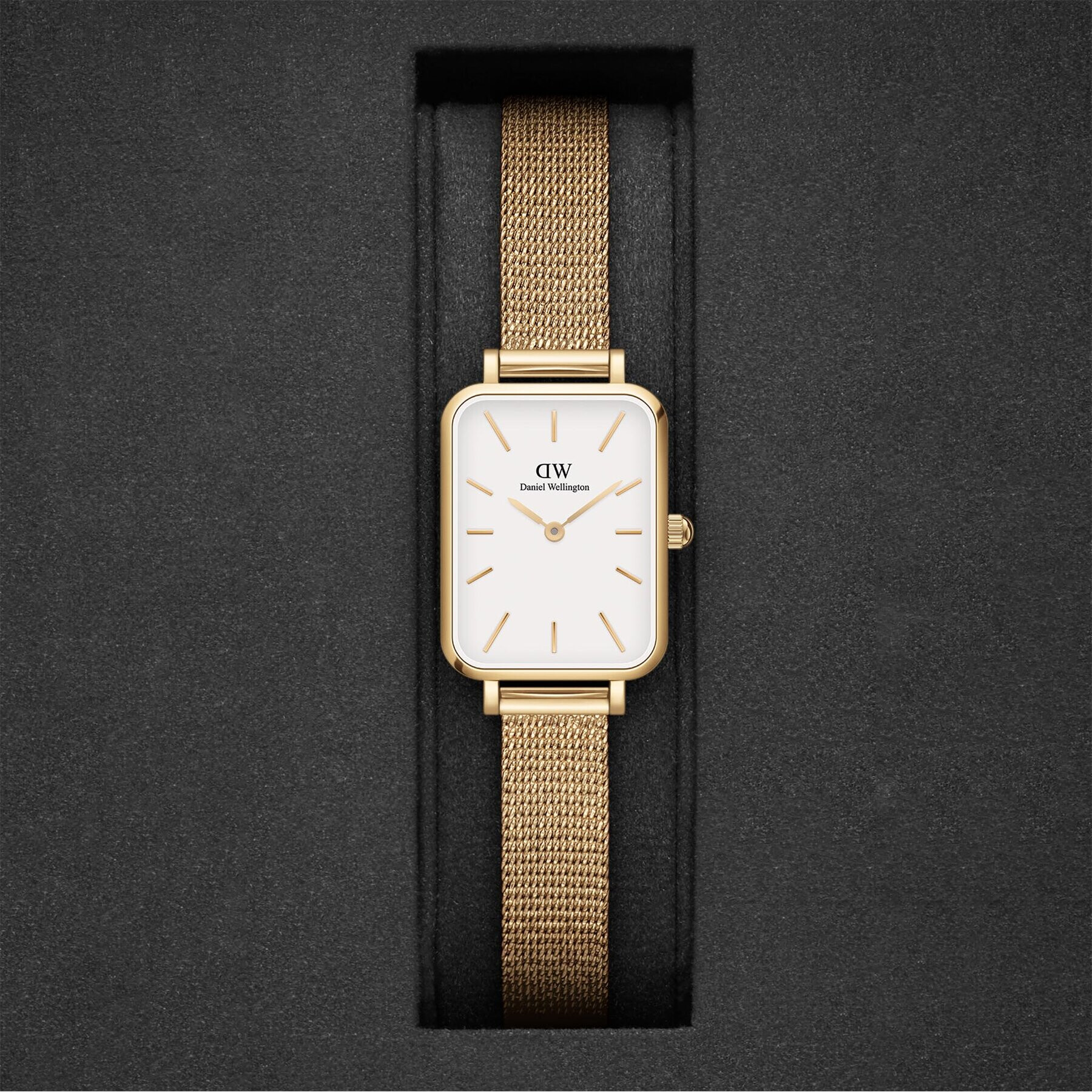 Daniel Wellington Часовник Quadro DW00100556 Златист - Pepit.bg