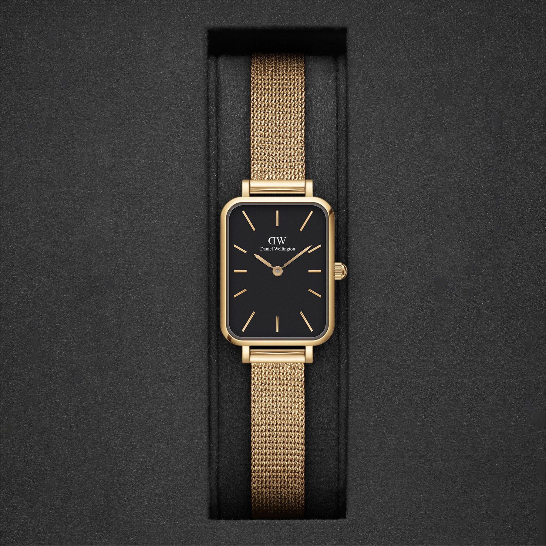 Daniel Wellington Часовник Quadro DW00100557 Златист - Pepit.bg