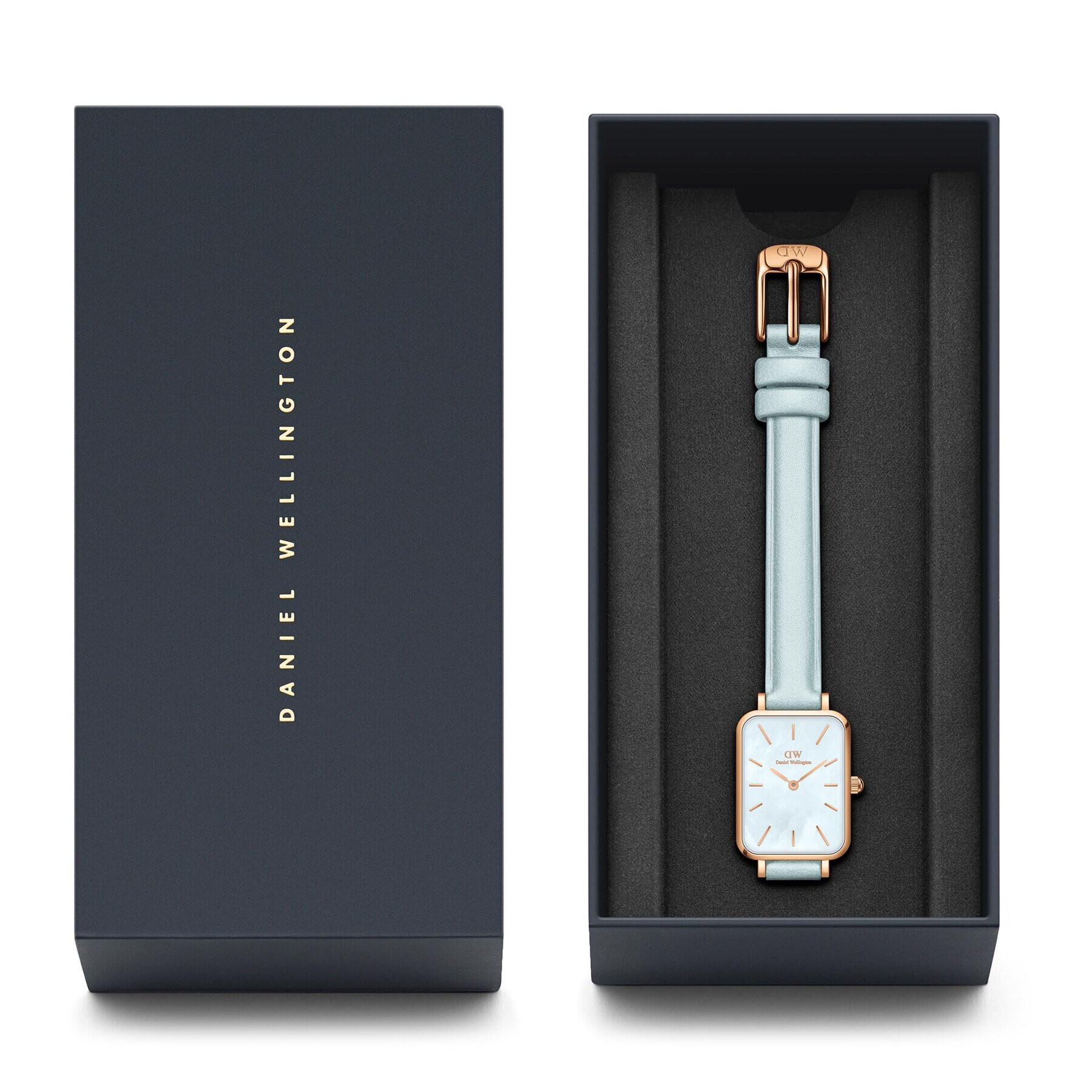Daniel Wellington Часовник Quadro DW00100638 Син - Pepit.bg