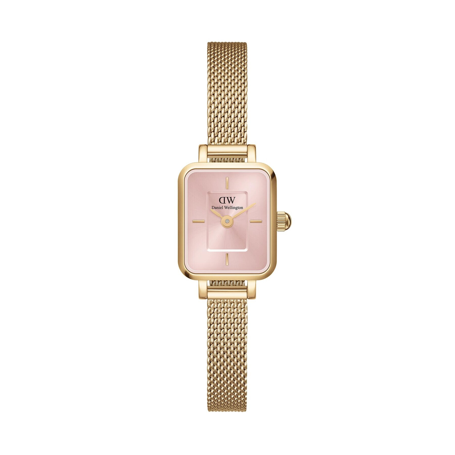 Daniel Wellington Часовник Quadro Mini Evergold DW00100655 Розов - Pepit.bg