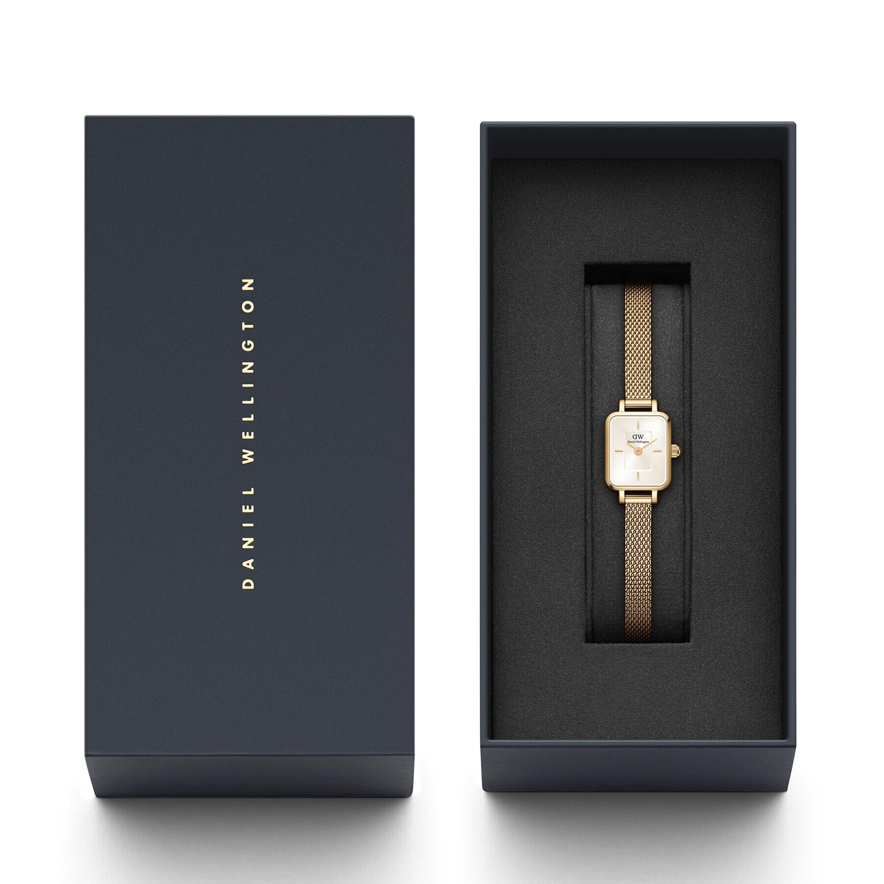 Daniel Wellington Часовник Quadro Mini Evergold DW00100656 Златист - Pepit.bg