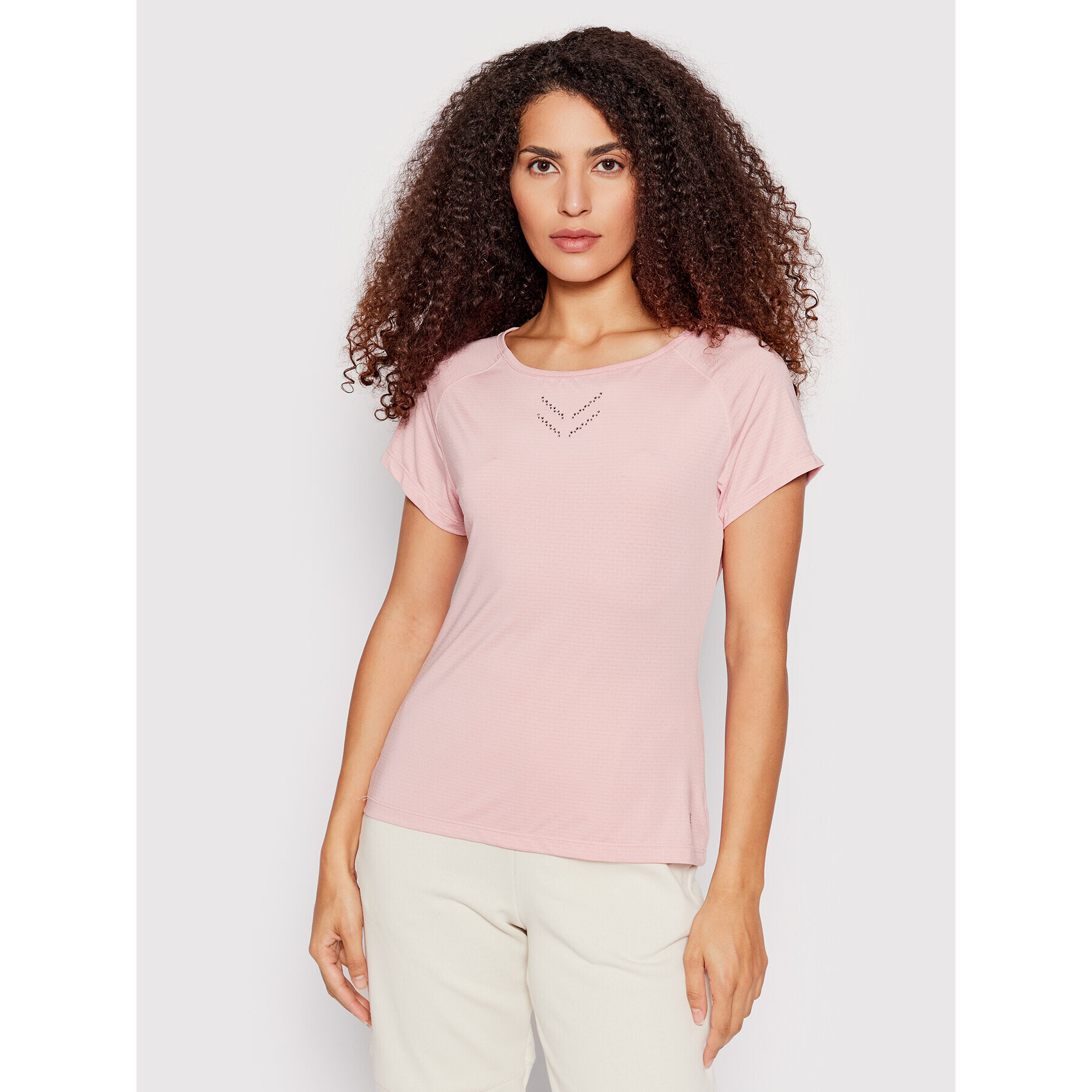 Dare2B Тениска от техническо трико Crystallize Tee DWT618 Розов Regular Fit - Pepit.bg