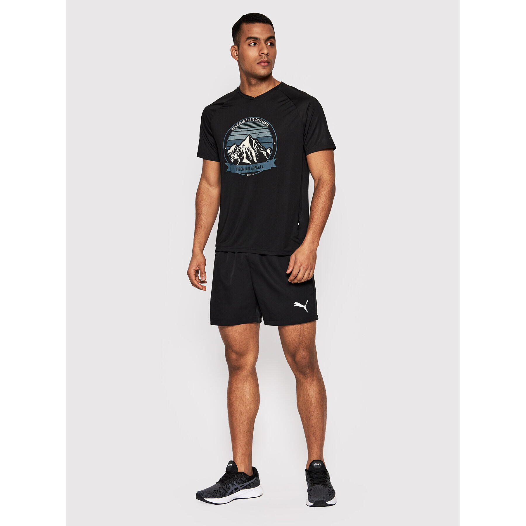 Dare2B Тениска от техническо трико Righteous III DMT597 Черен Regular Fit - Pepit.bg