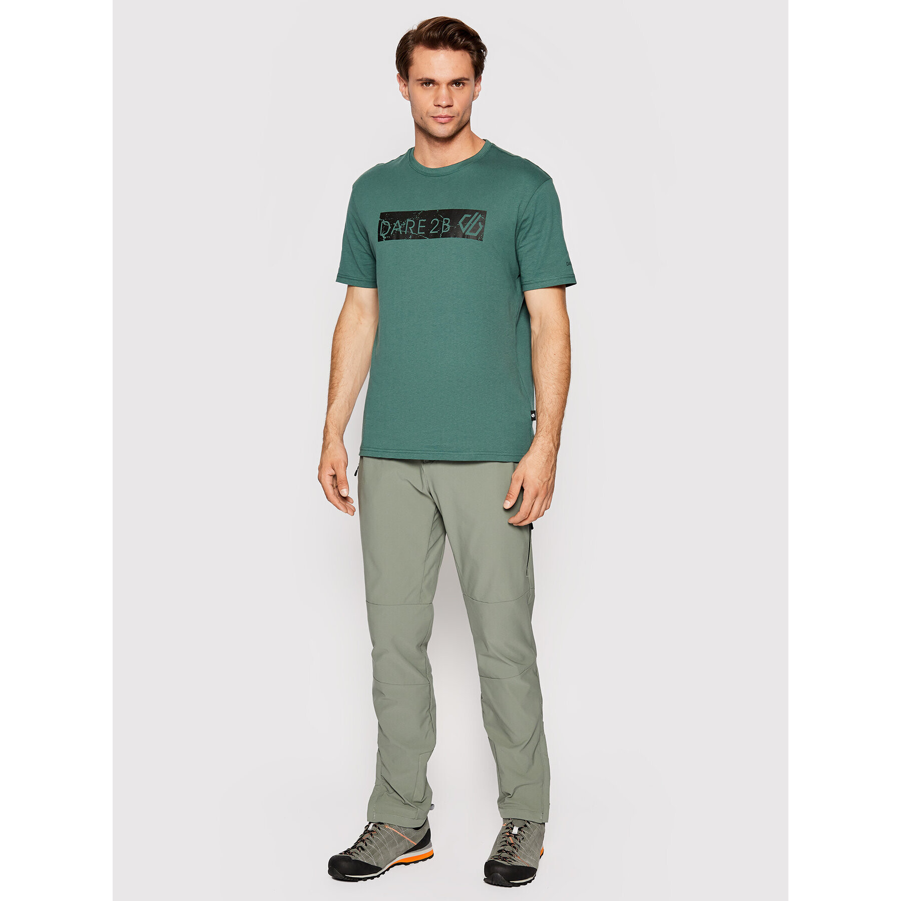 Dare2B Тишърт Dispersed DMT604 Зелен Regular Fit - Pepit.bg