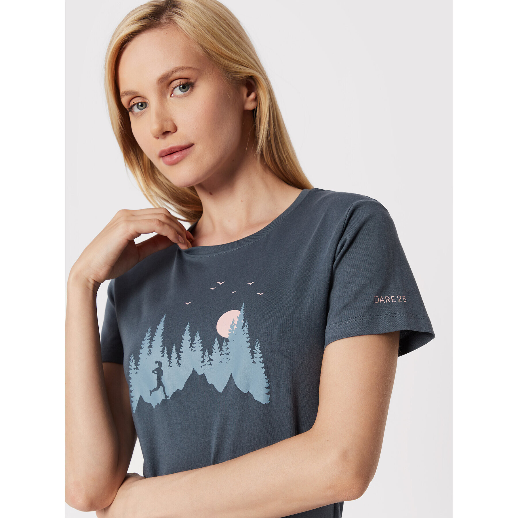 Dare2B Тишърт Peace Of Mind DWT614 Тъмносин Regular Fit - Pepit.bg