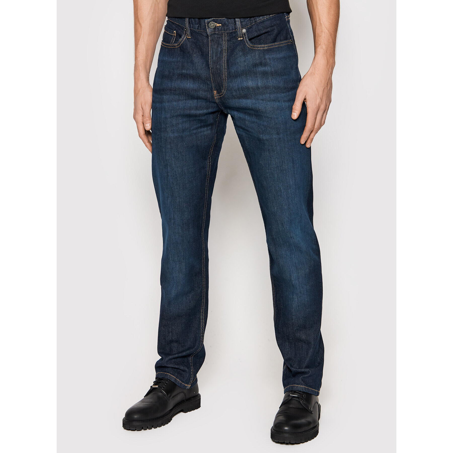 DC Дънки Worker ADYDP03049 Тъмносин Straight Fit - Pepit.bg