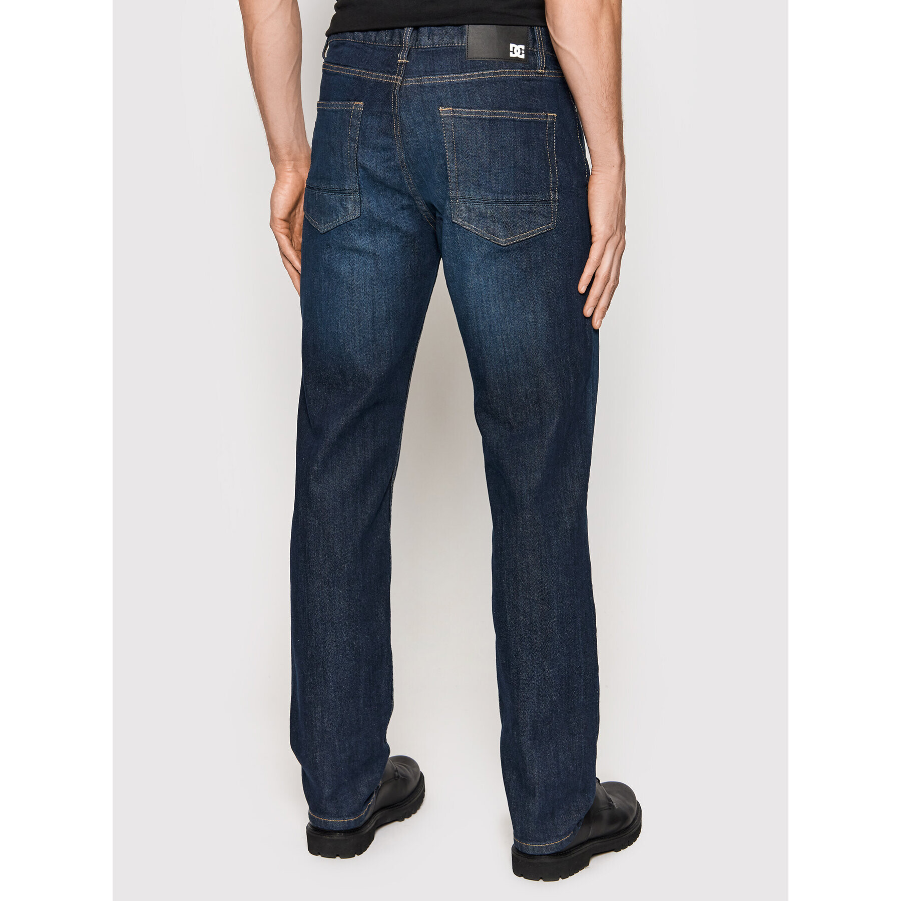 DC Дънки Worker ADYDP03049 Тъмносин Straight Fit - Pepit.bg