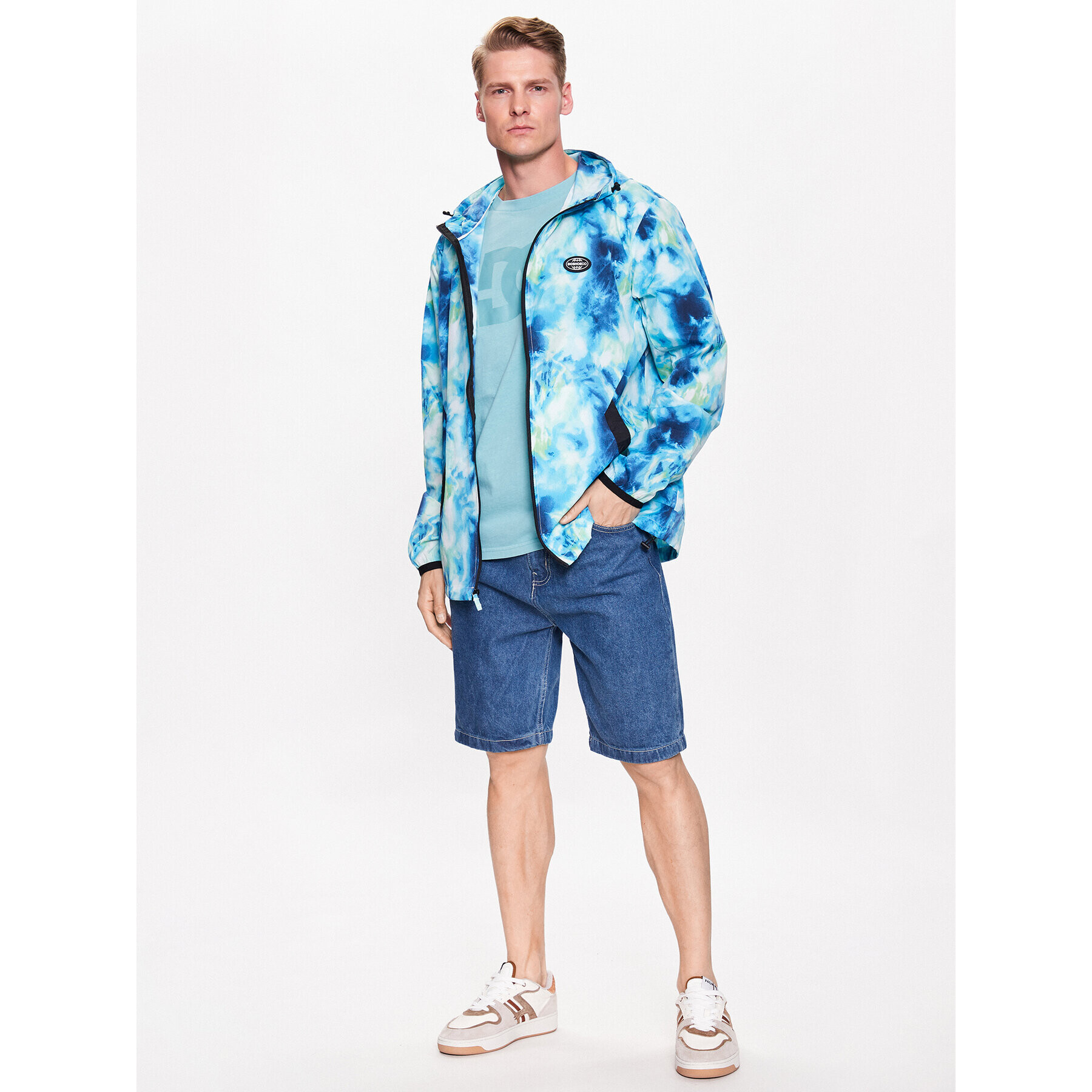 DC Преходно яке Define Print ADYJK03168 Син Regular Fit - Pepit.bg