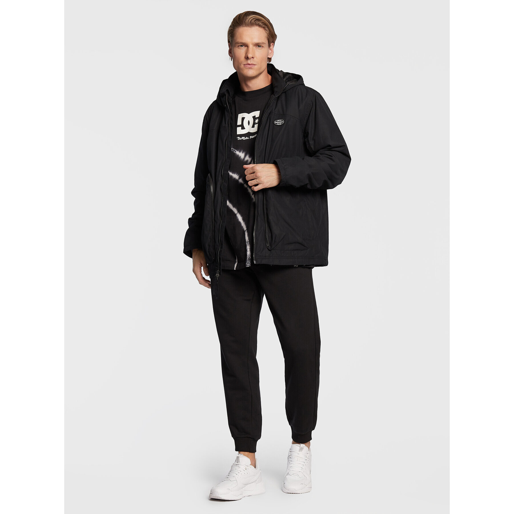 DC Преходно яке Tactful ADYJK03149 Черен Classic Fit - Pepit.bg