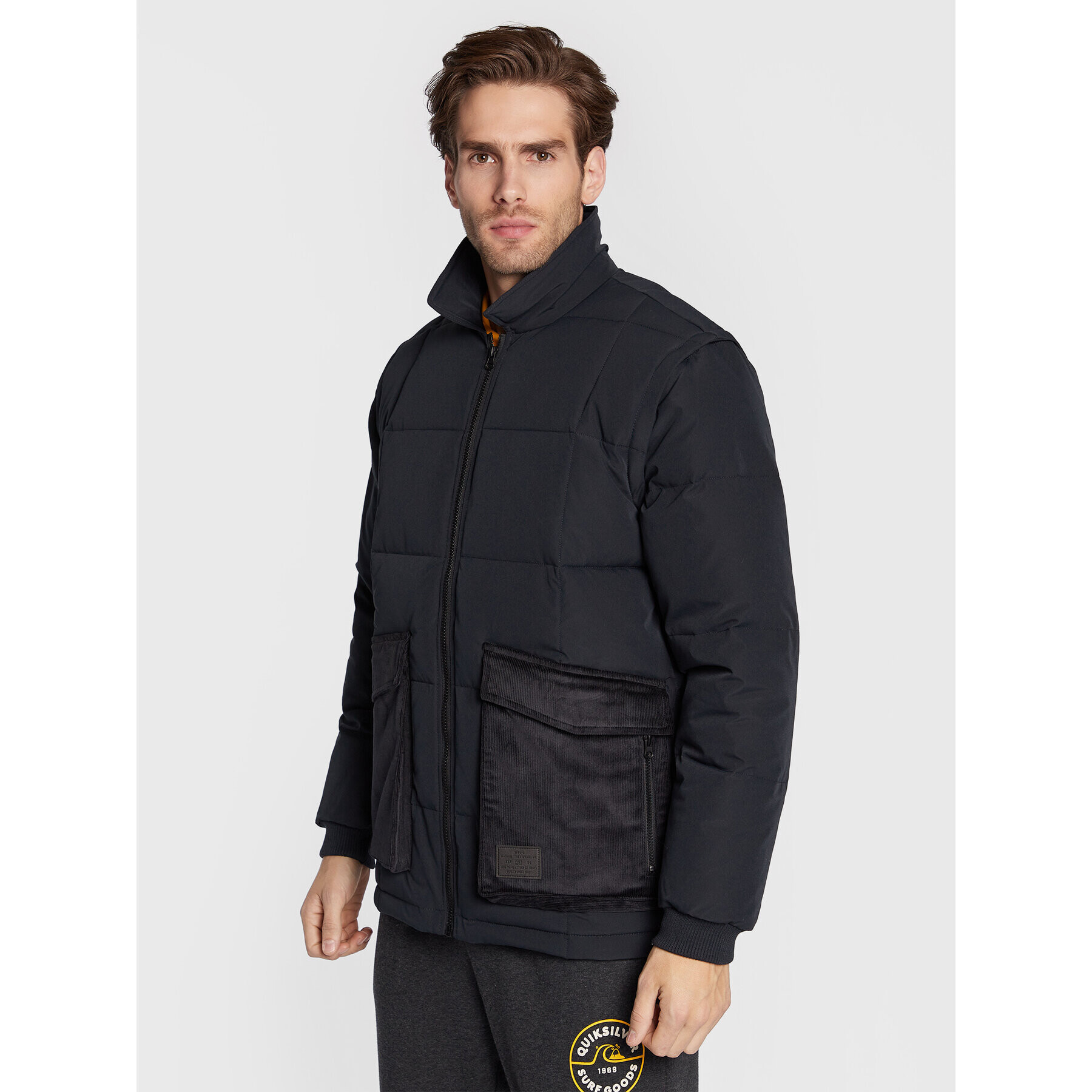 DC Пухено яке The Bandit ADYJK03145 Черен Regular Fit - Pepit.bg