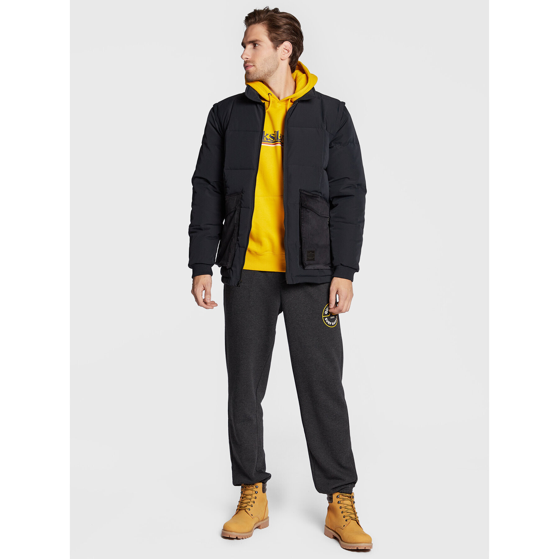 DC Пухено яке The Bandit ADYJK03145 Черен Regular Fit - Pepit.bg