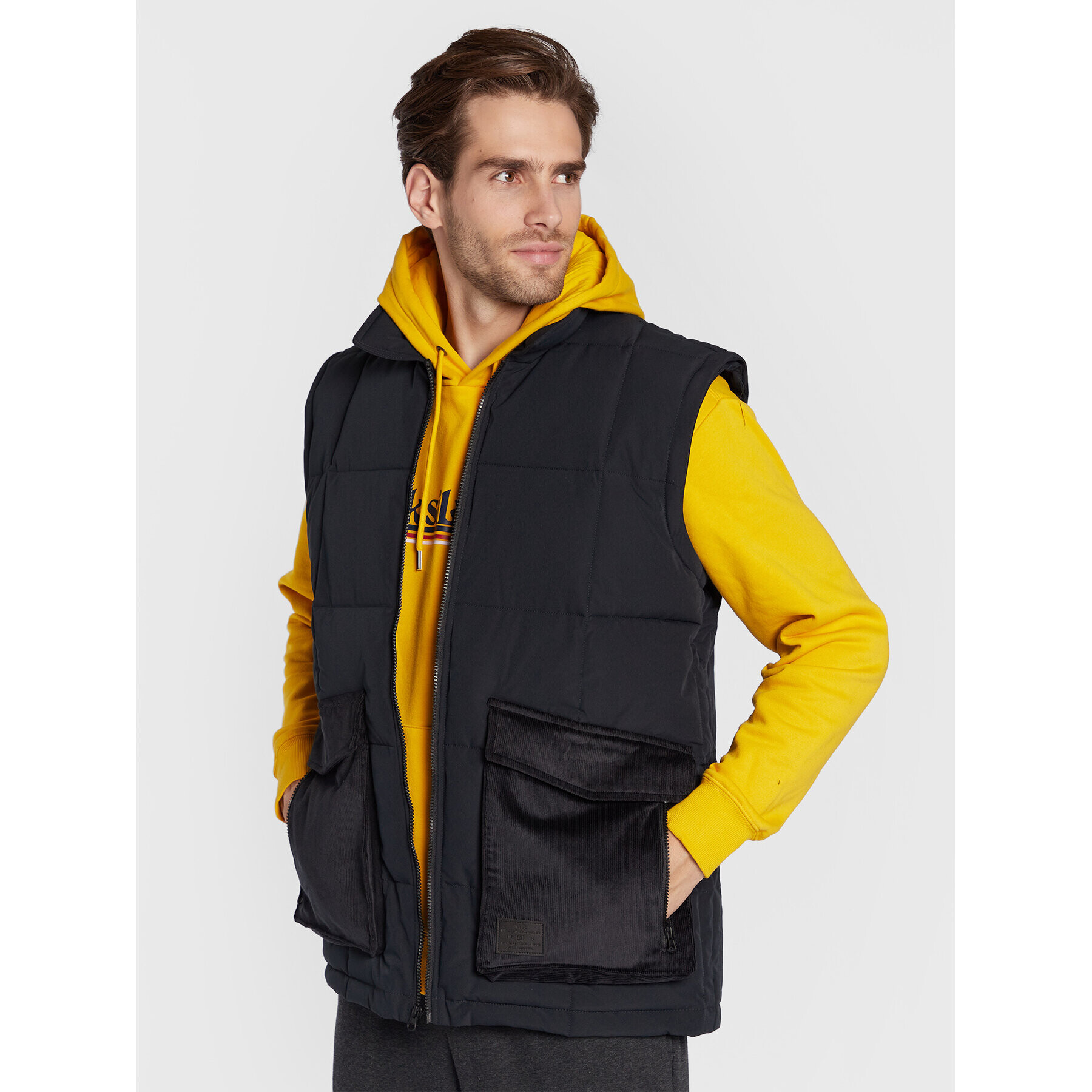 DC Пухено яке The Bandit ADYJK03145 Черен Regular Fit - Pepit.bg