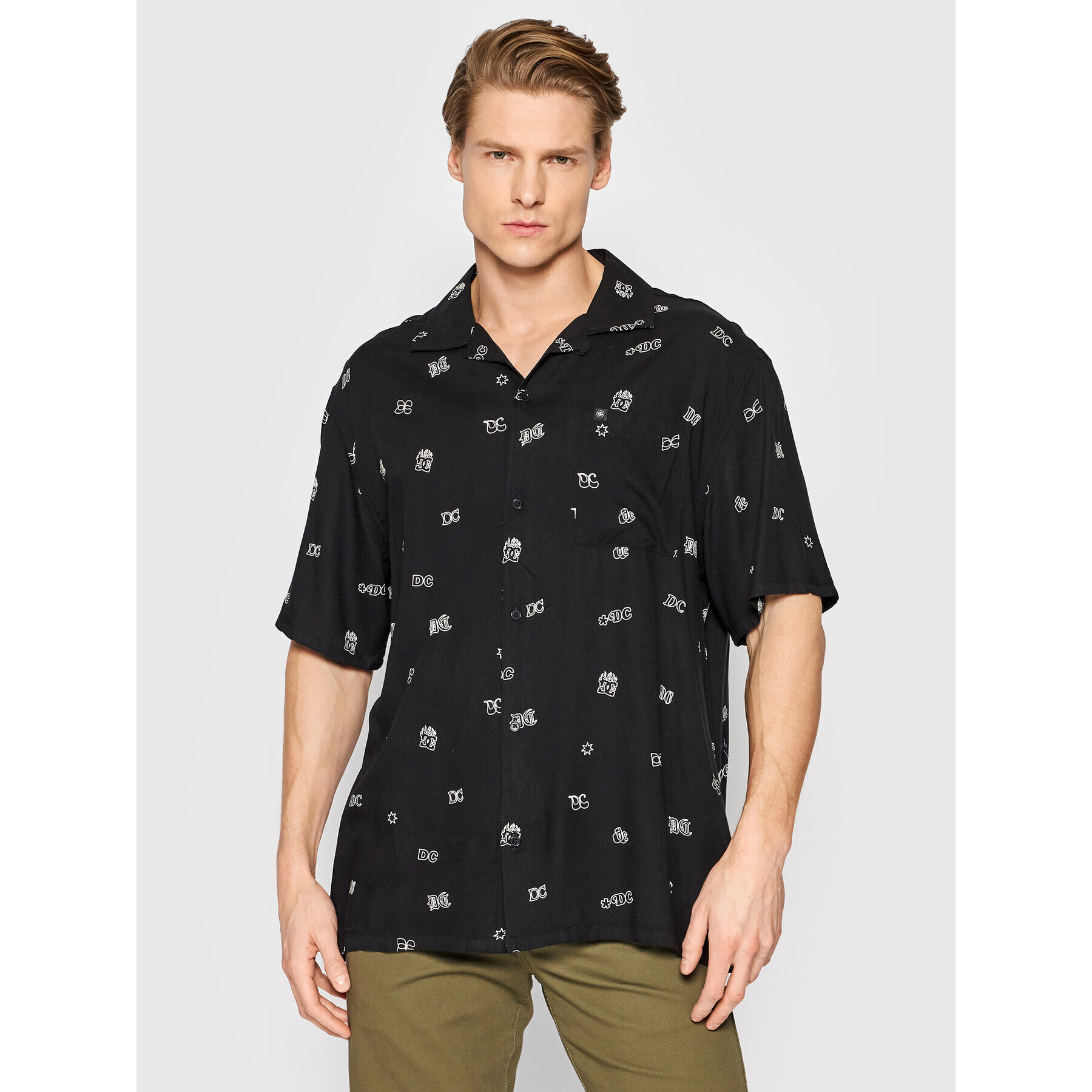DC Риза Ditzy ADYWT03096 Черен Regular Fit - Pepit.bg