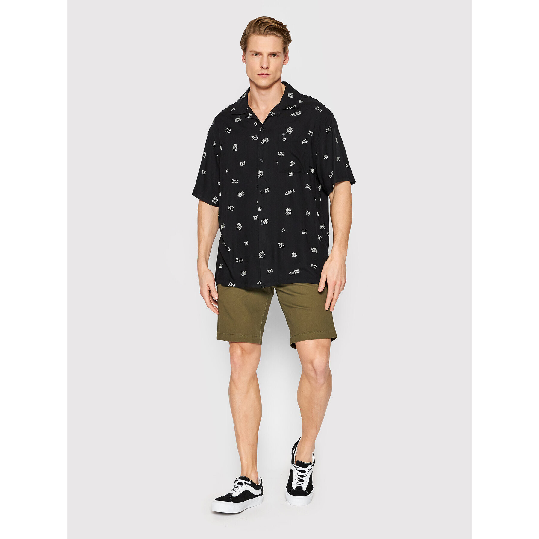 DC Риза Ditzy ADYWT03096 Черен Regular Fit - Pepit.bg