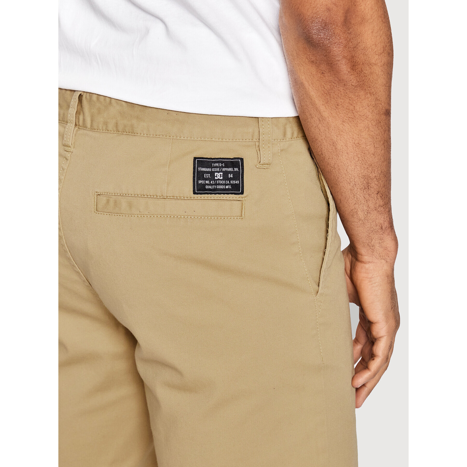 DC Шорти от плат Worker ADYWS03063 Бежов Regular Fit - Pepit.bg