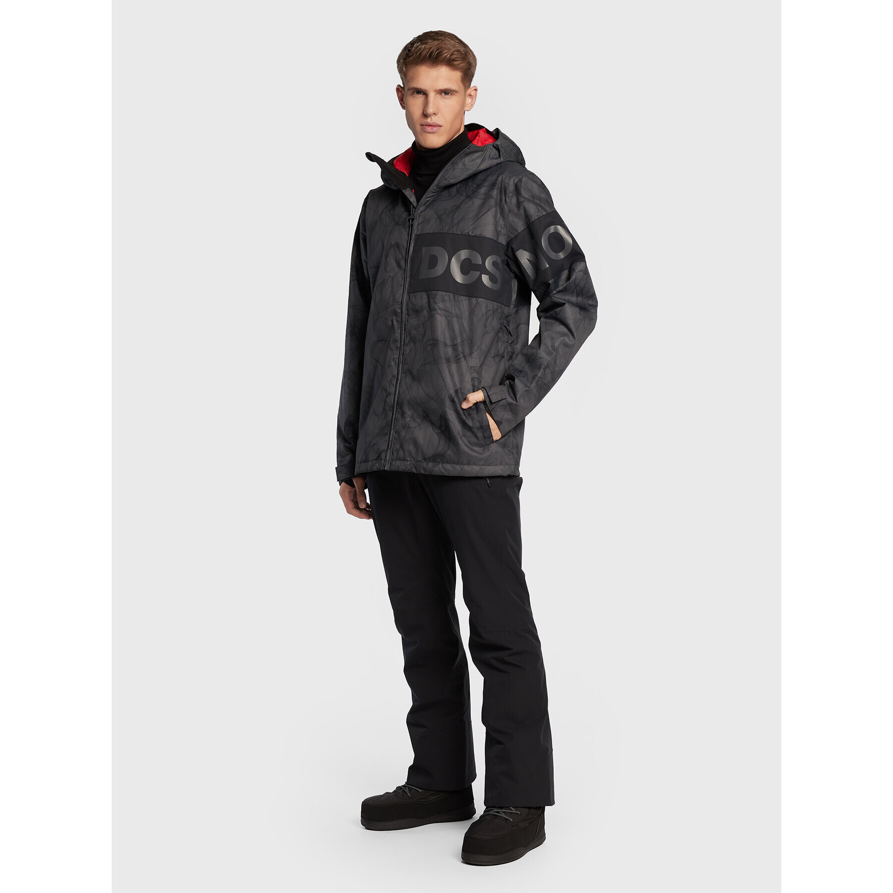 DC Сноуборд яке Propaganda ADYTJ03047 Сив Relaxed Fit - Pepit.bg