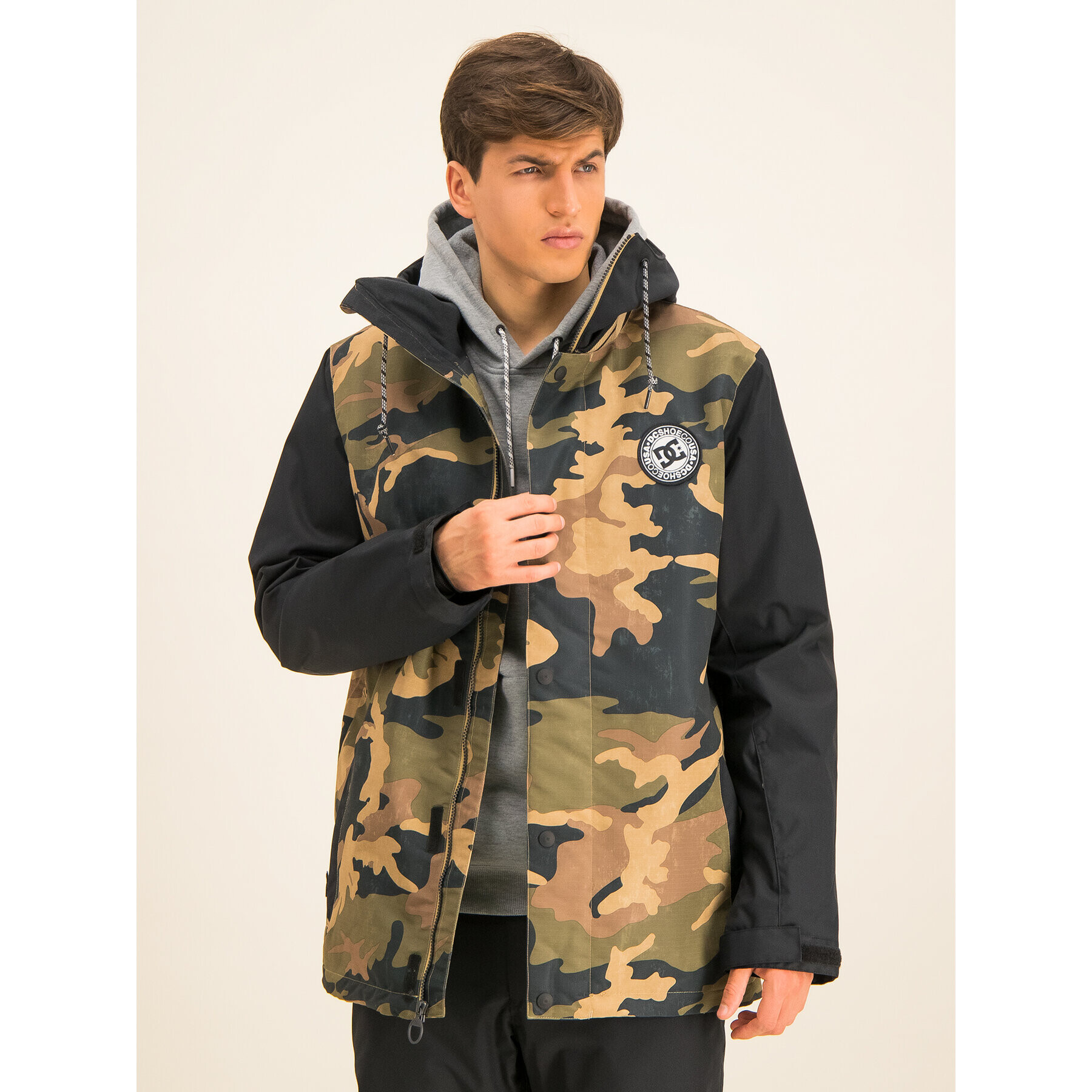 DC Сноуборд яке Defy EDYTJ03089 Зелен Regular Fit - Pepit.bg