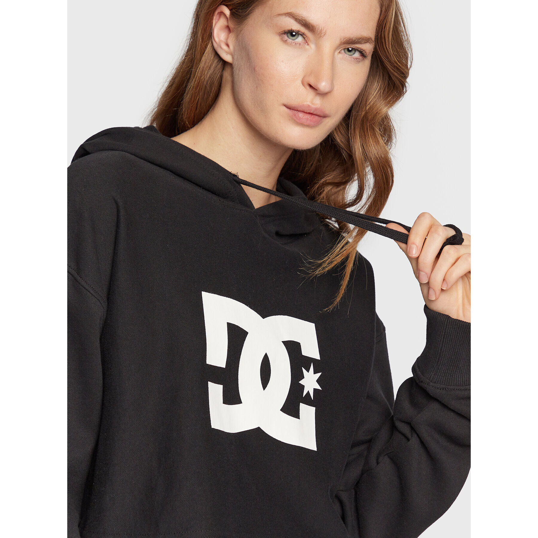 DC Суитшърт ADJFT03028 Черен Relaxed Fit - Pepit.bg