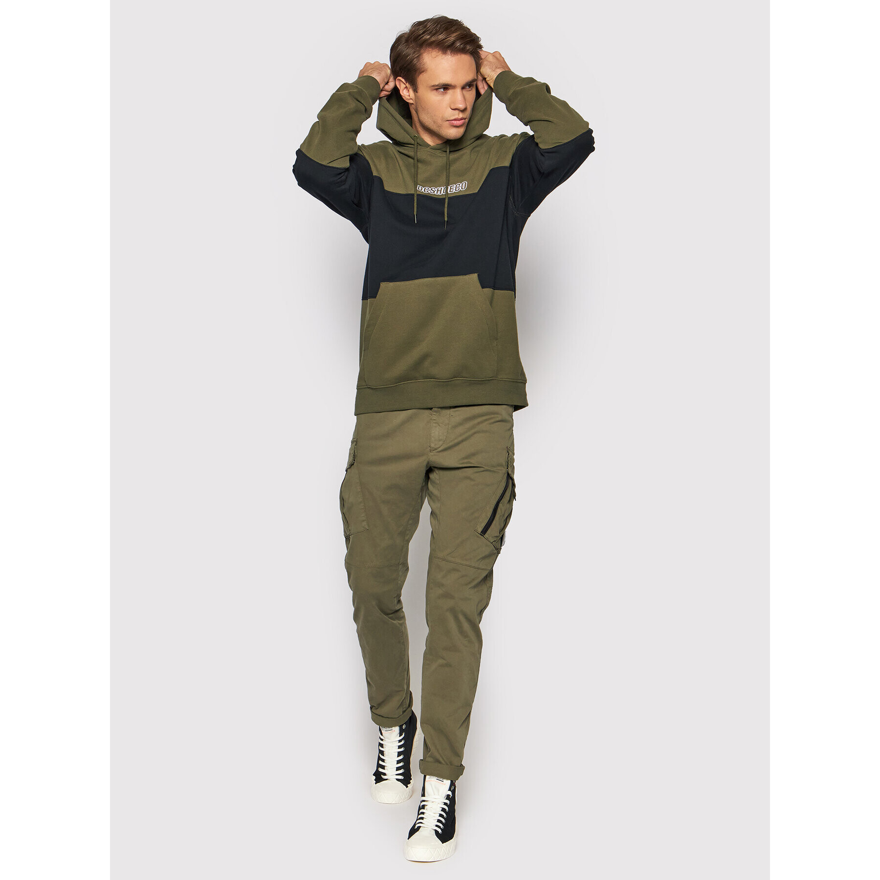 DC Суитшърт Downing ADYFT03320 Зелен Regular Fit - Pepit.bg