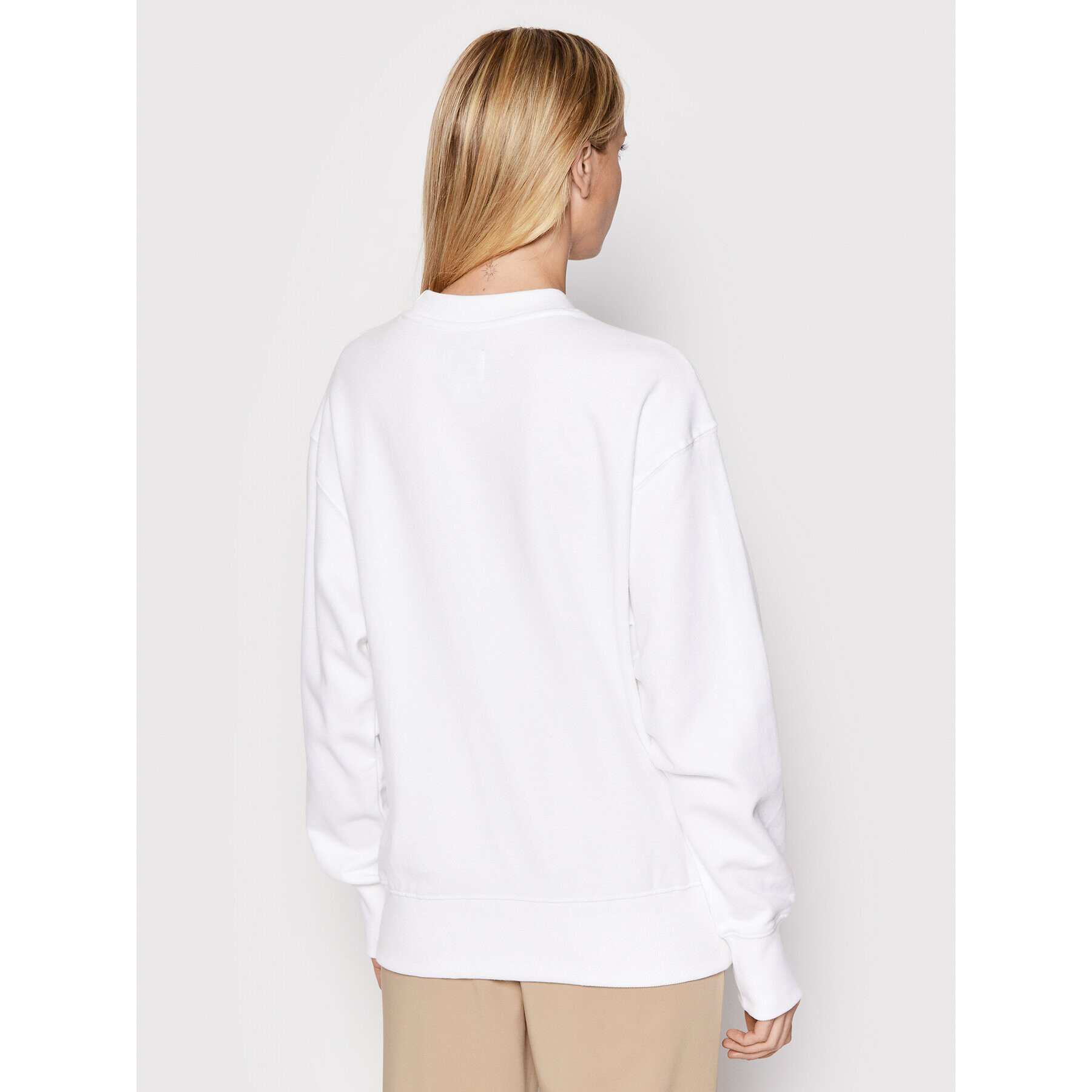 DC Суитшърт Effortless ADJFT03029 Бял Oversize - Pepit.bg