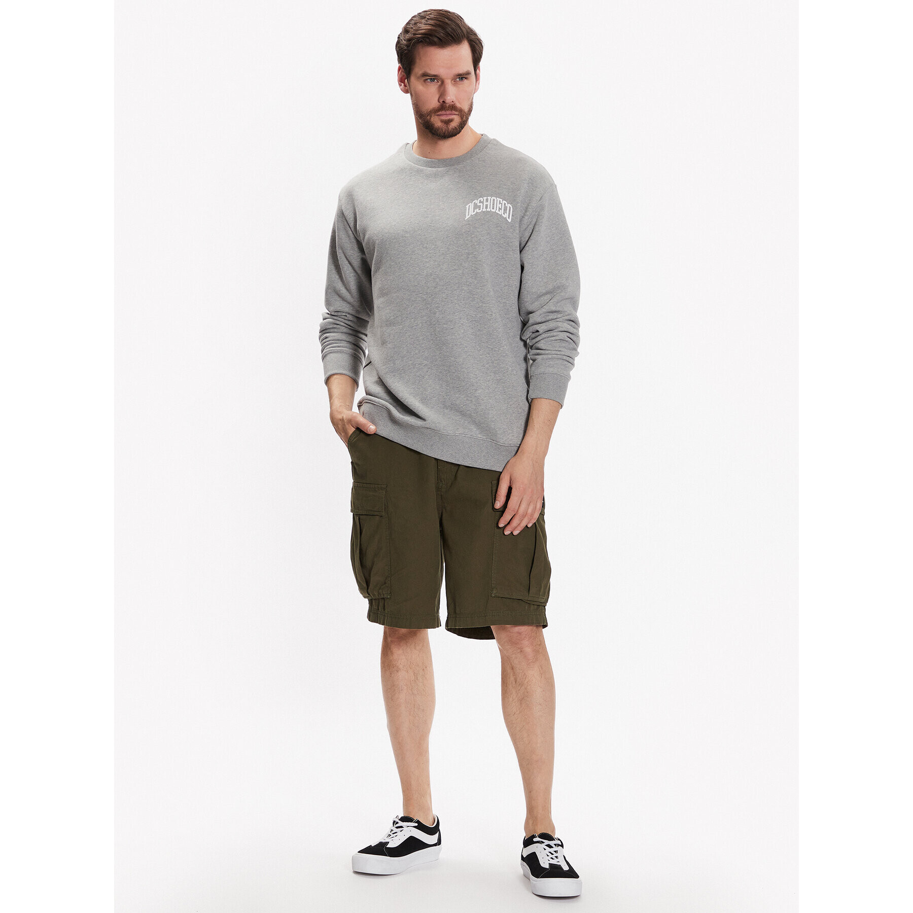 DC Суитшърт Jaakko ADYSF03107 Сив Relaxed Fit - Pepit.bg