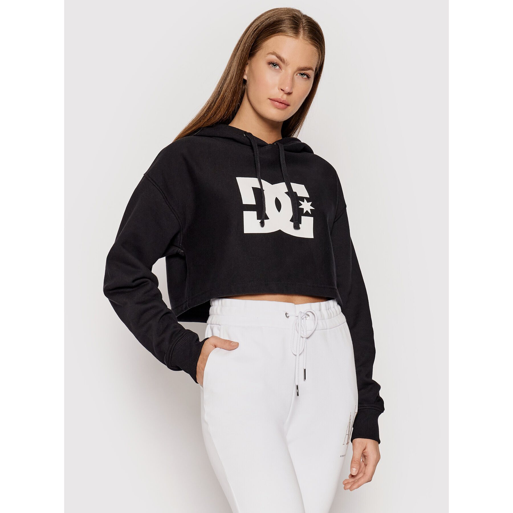 DC Суитшърт Star ADJFT03014 Черен Regular Fit - Pepit.bg