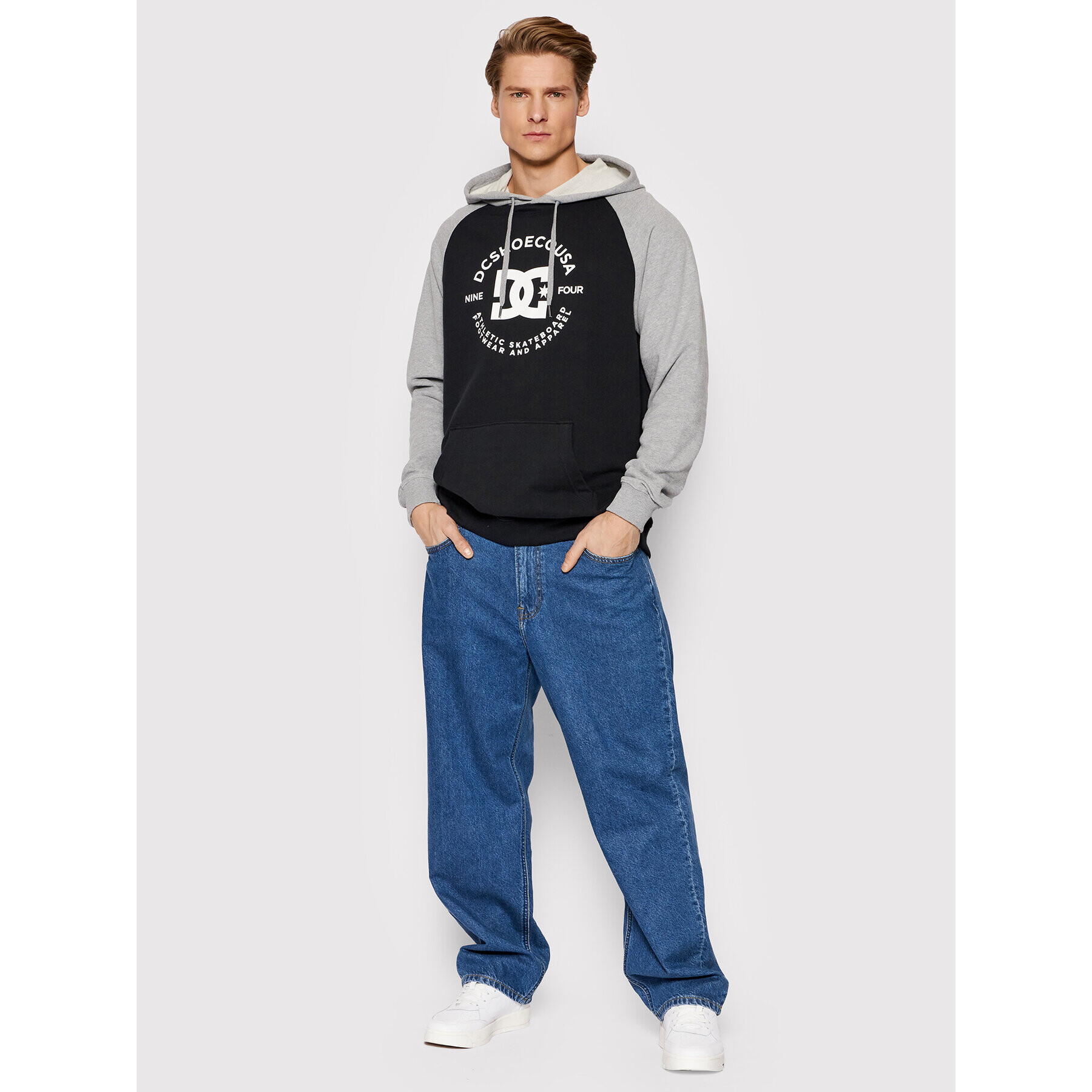 DC Суитшърт Star Pilot Raglan ADYSF03075 Черен Regular Fit - Pepit.bg