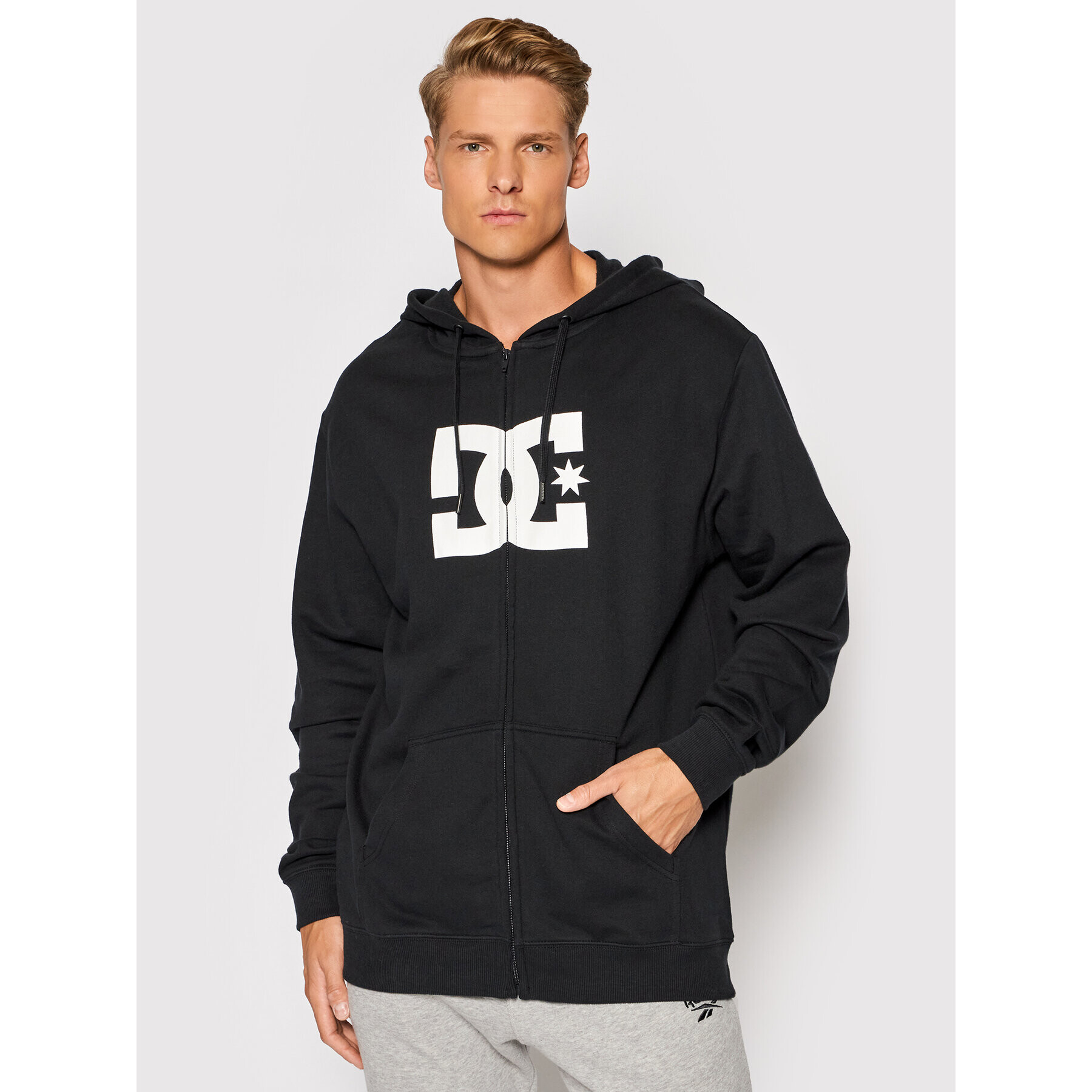 DC Суитшърт Star Zip-Up ADYSF03078 Черен Regular Fit - Pepit.bg