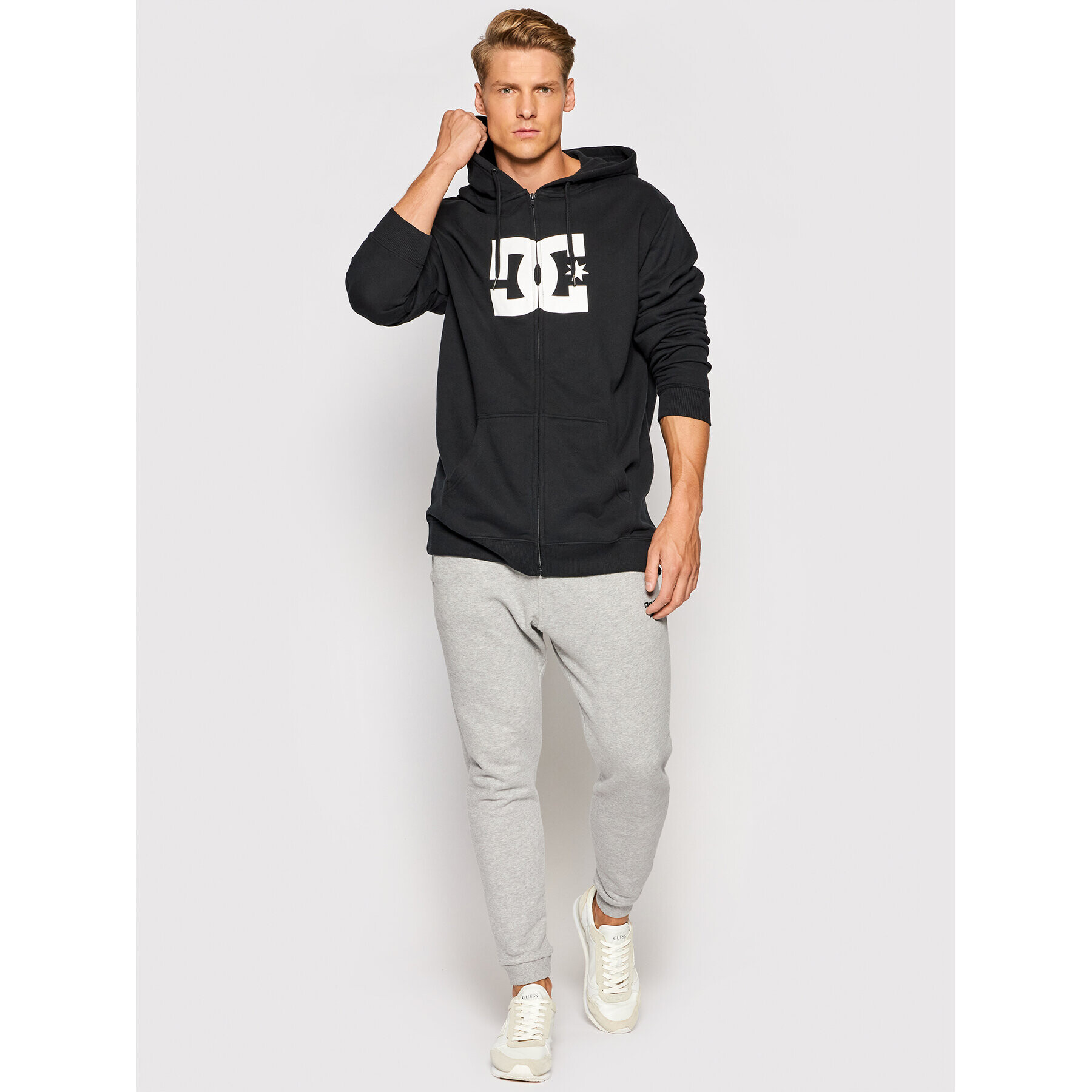 DC Суитшърт Star Zip-Up ADYSF03078 Черен Regular Fit - Pepit.bg