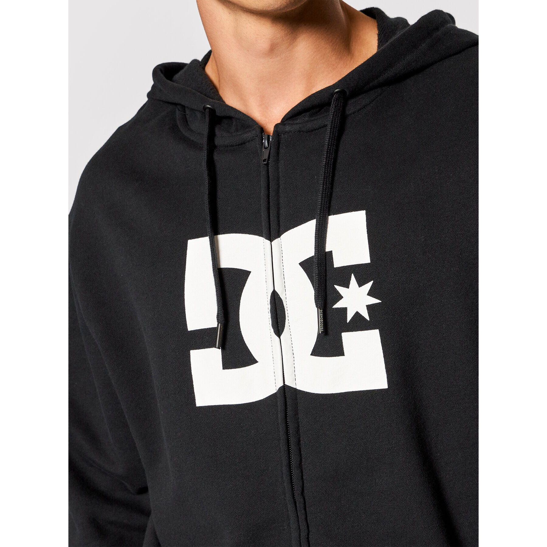 DC Суитшърт Star Zip-Up ADYSF03078 Черен Regular Fit - Pepit.bg