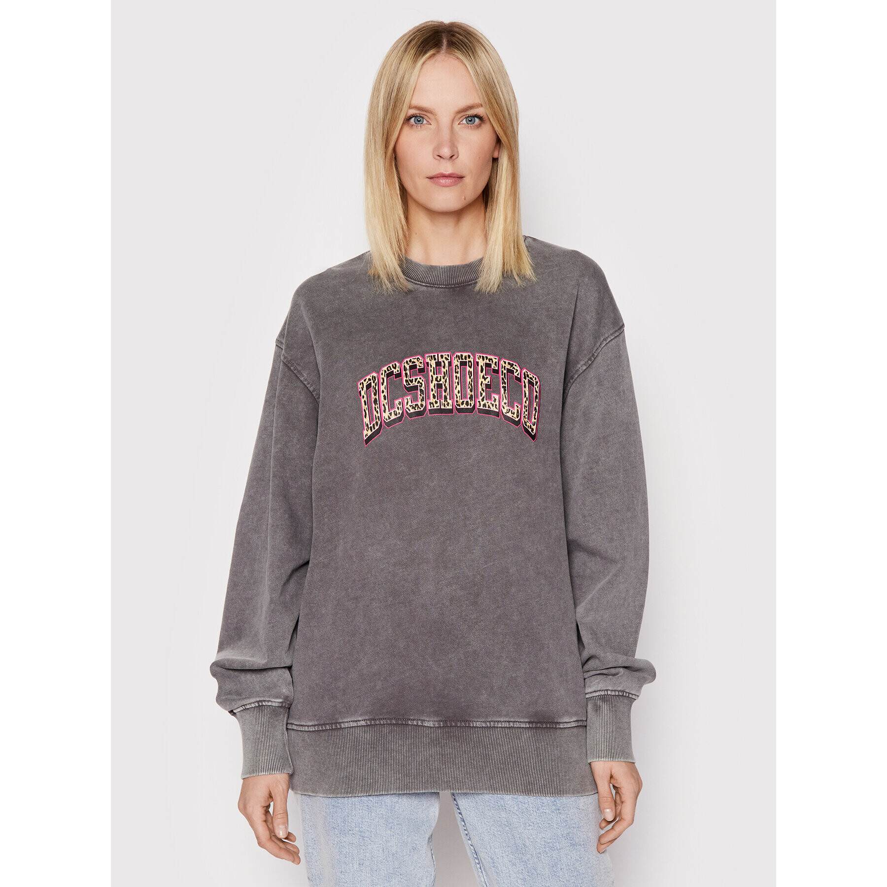 DC Суитшърт Varsity Pigment ADJFT03026 Сив Oversize - Pepit.bg