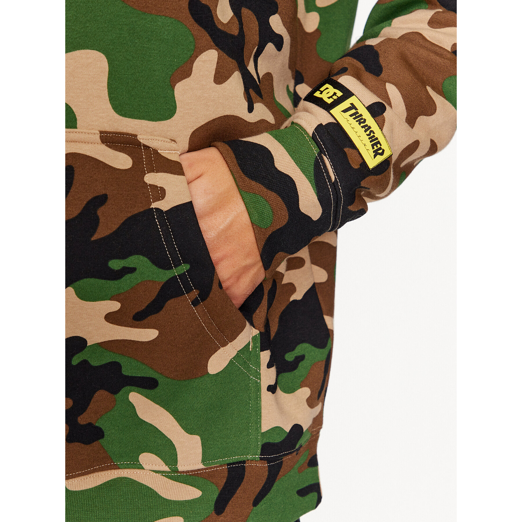 DC Суитшърт X Thrasher Otlr ADYFT03399 Каки Regular Fit - Pepit.bg