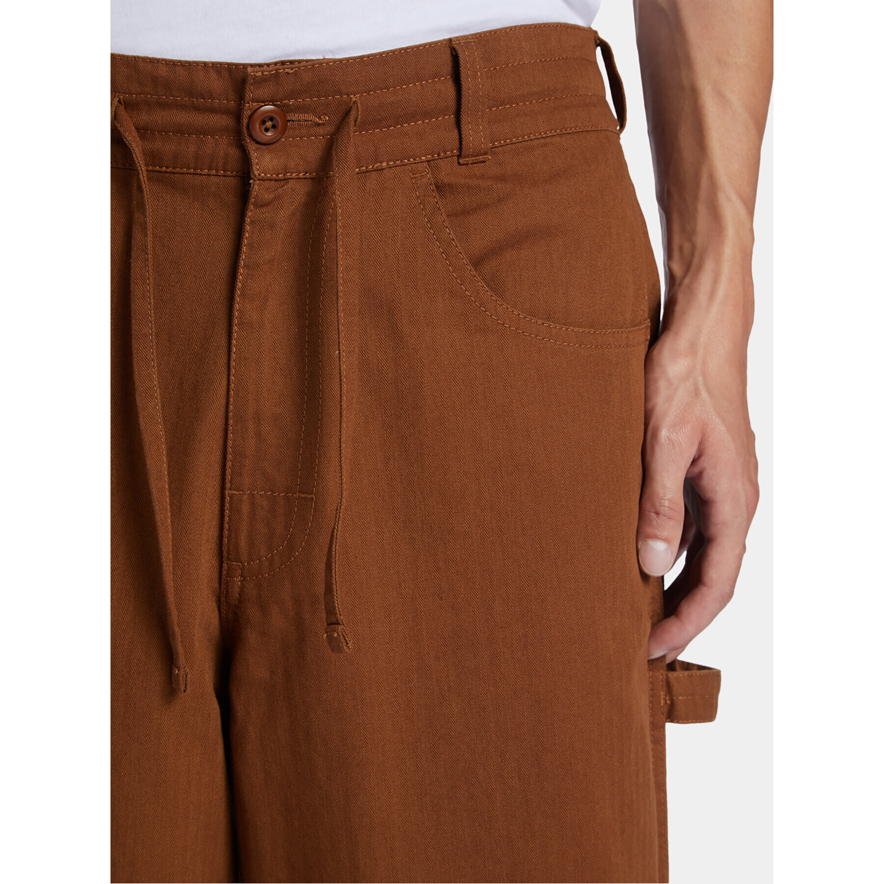 DC Текстилни панталони Trench Pant Ndpt ADYNP03084 Кафяв Regular Fit - Pepit.bg