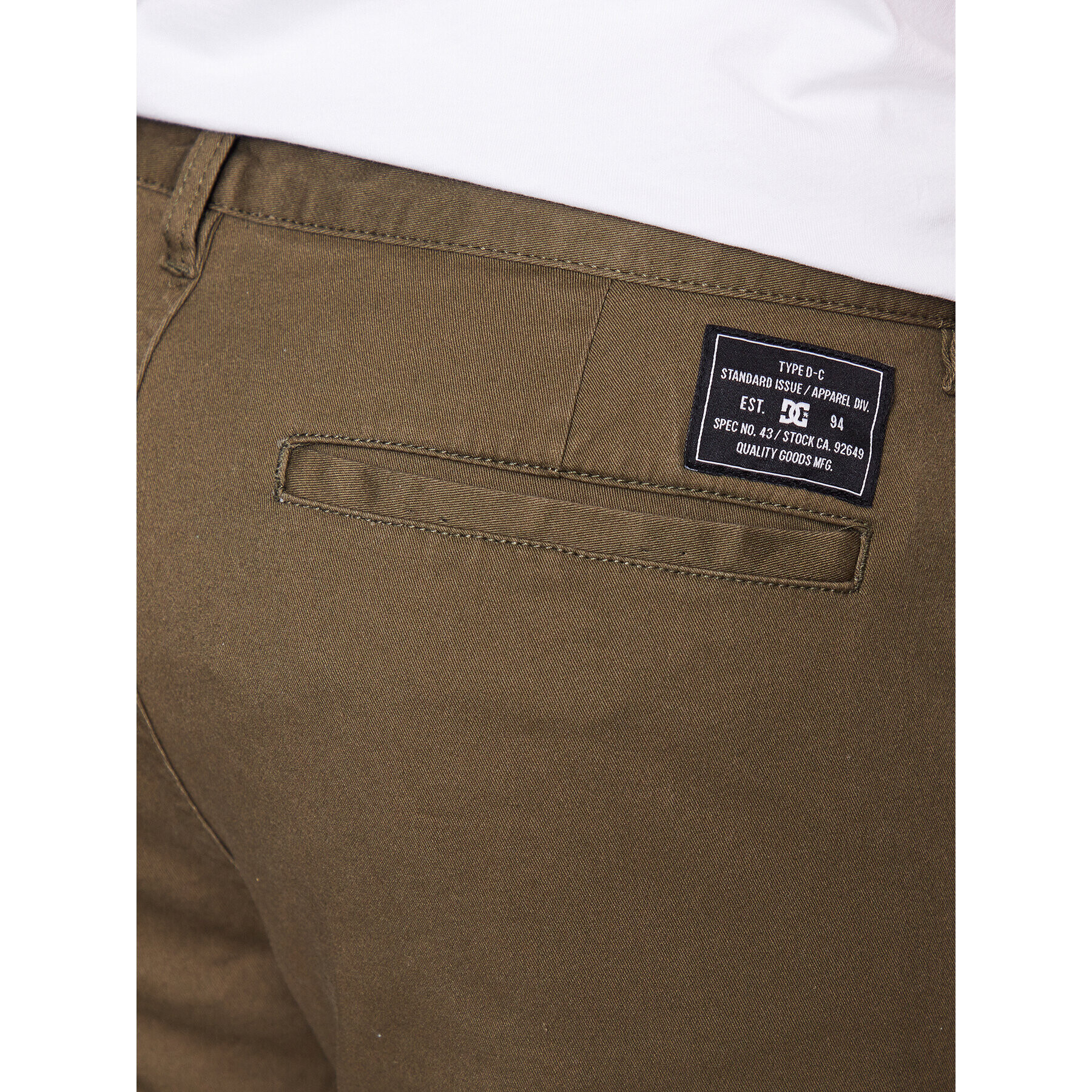 DC Текстилни панталони Worker ADYNP03073 Каки Straight Fit - Pepit.bg