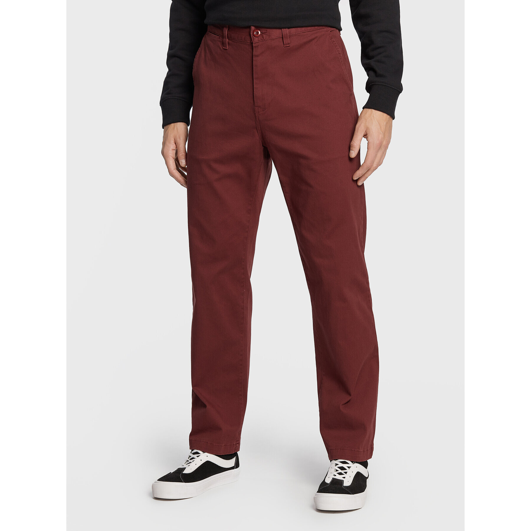 DC Текстилни панталони Worker ADYNP03076 Бордо Relaxed Fit - Pepit.bg
