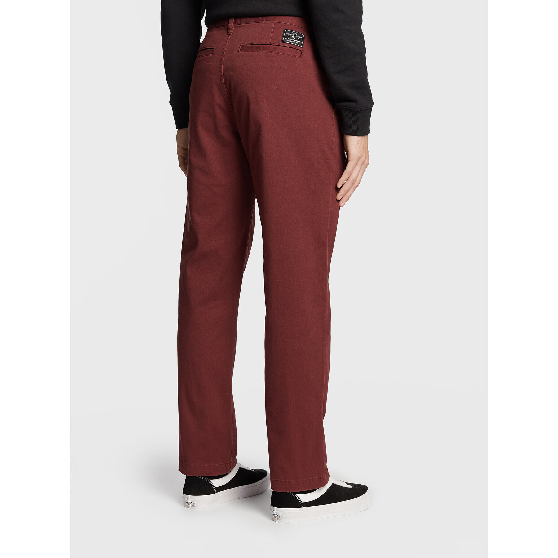 DC Текстилни панталони Worker ADYNP03076 Бордо Relaxed Fit - Pepit.bg