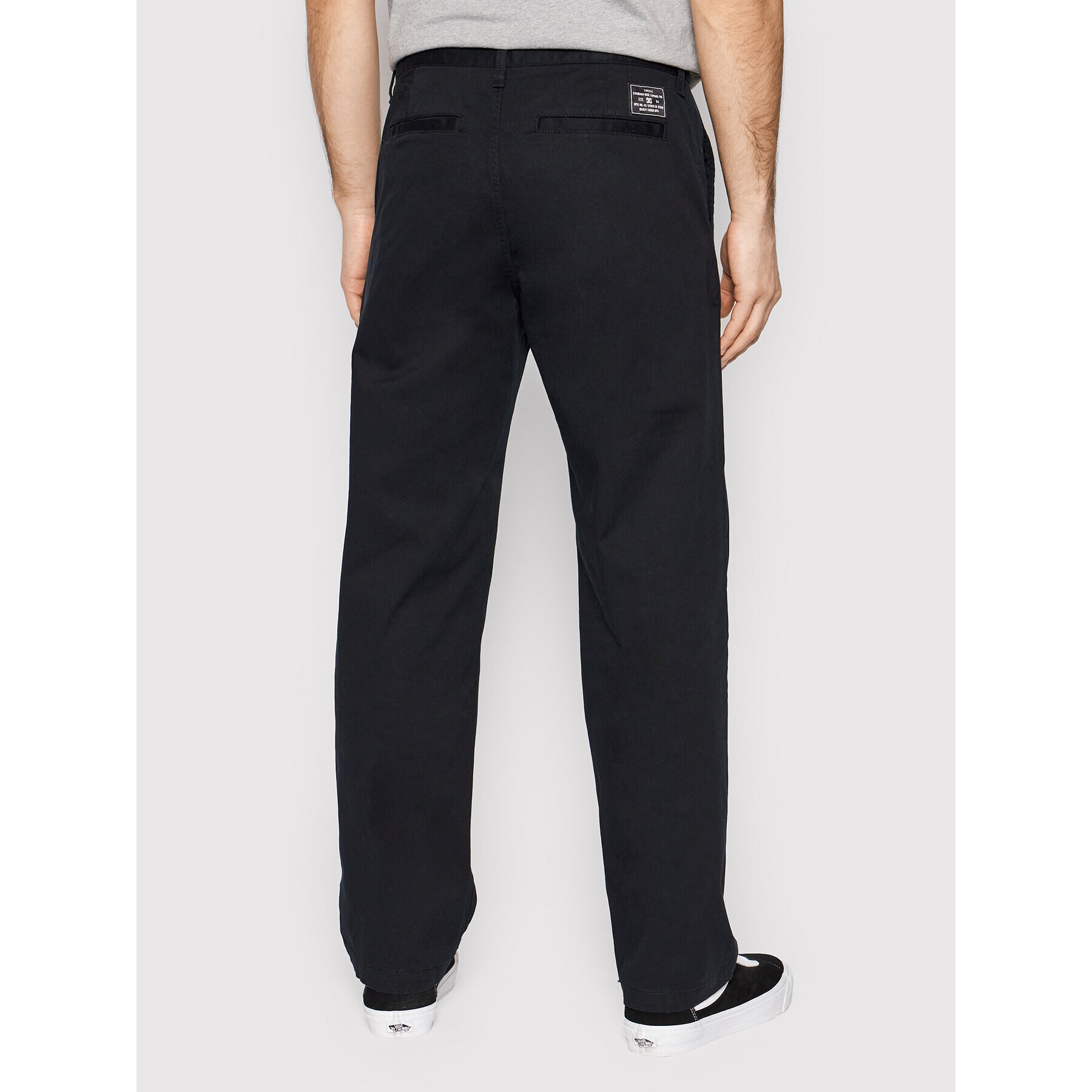 DC Текстилни панталони Worker ADYNP03076 Черен Relaxed Fit - Pepit.bg