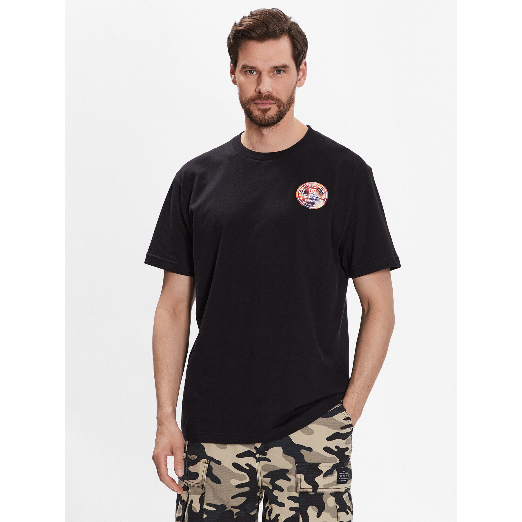 DC Тишърт 94 Concepts ADYZT05236 Черен Relaxed Fit - Pepit.bg