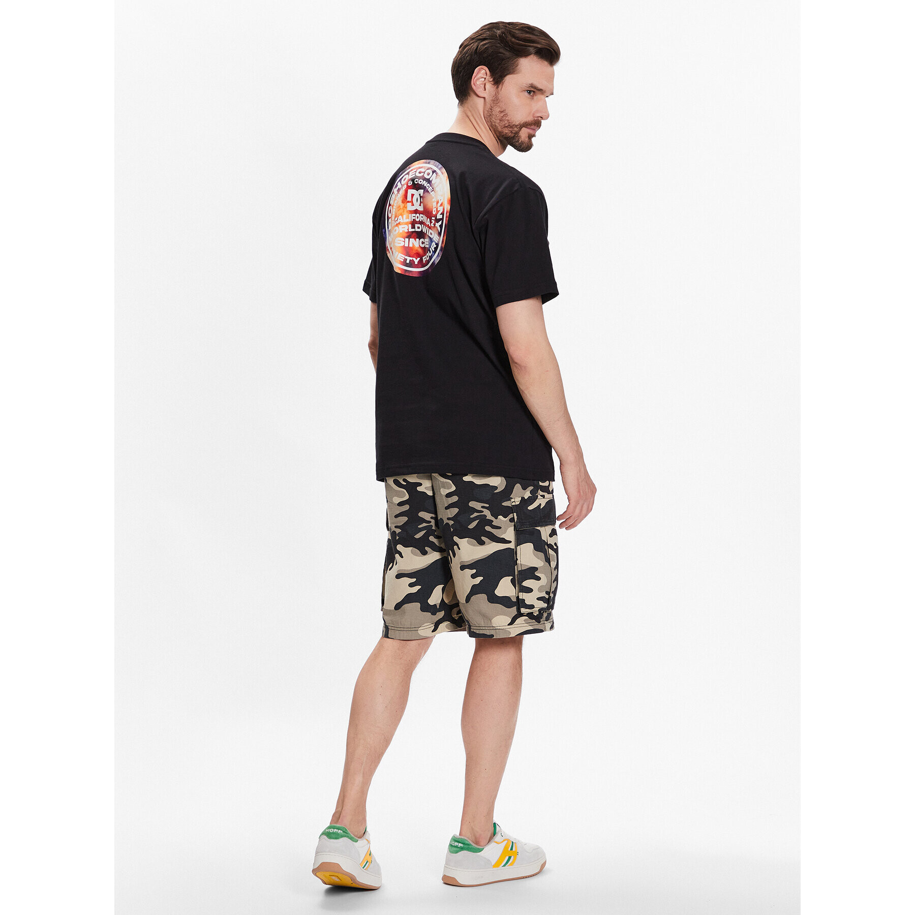 DC Тишърт 94 Concepts ADYZT05236 Черен Relaxed Fit - Pepit.bg