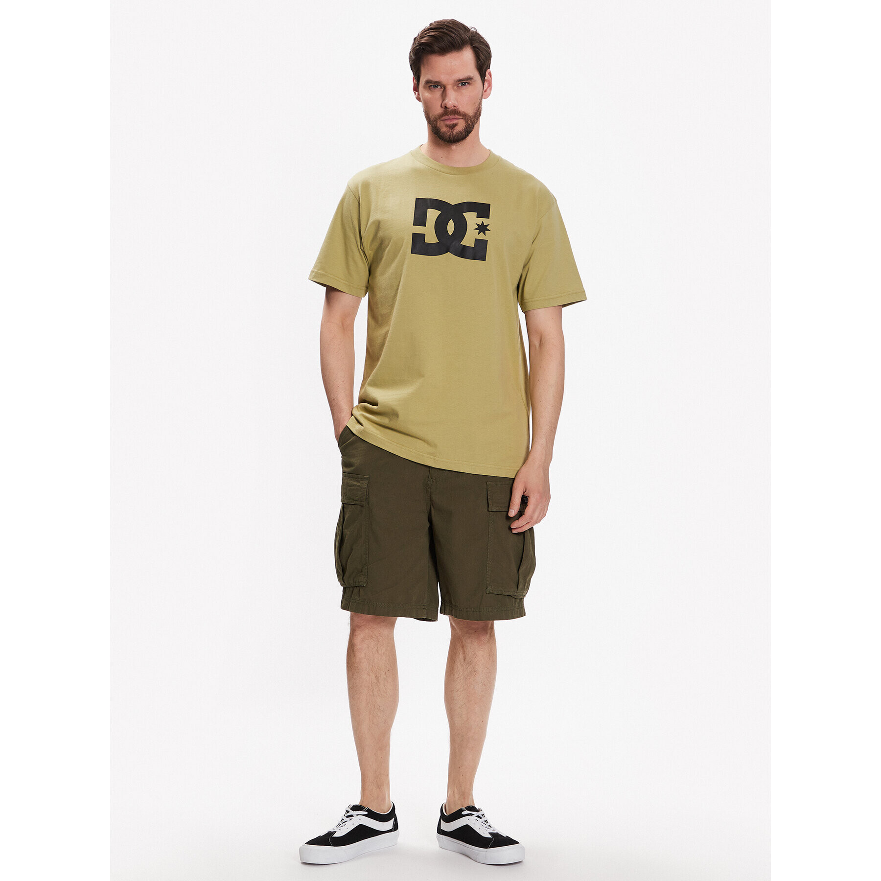 DC Тишърт ADYZT04985 Зелен Relaxed Fit - Pepit.bg