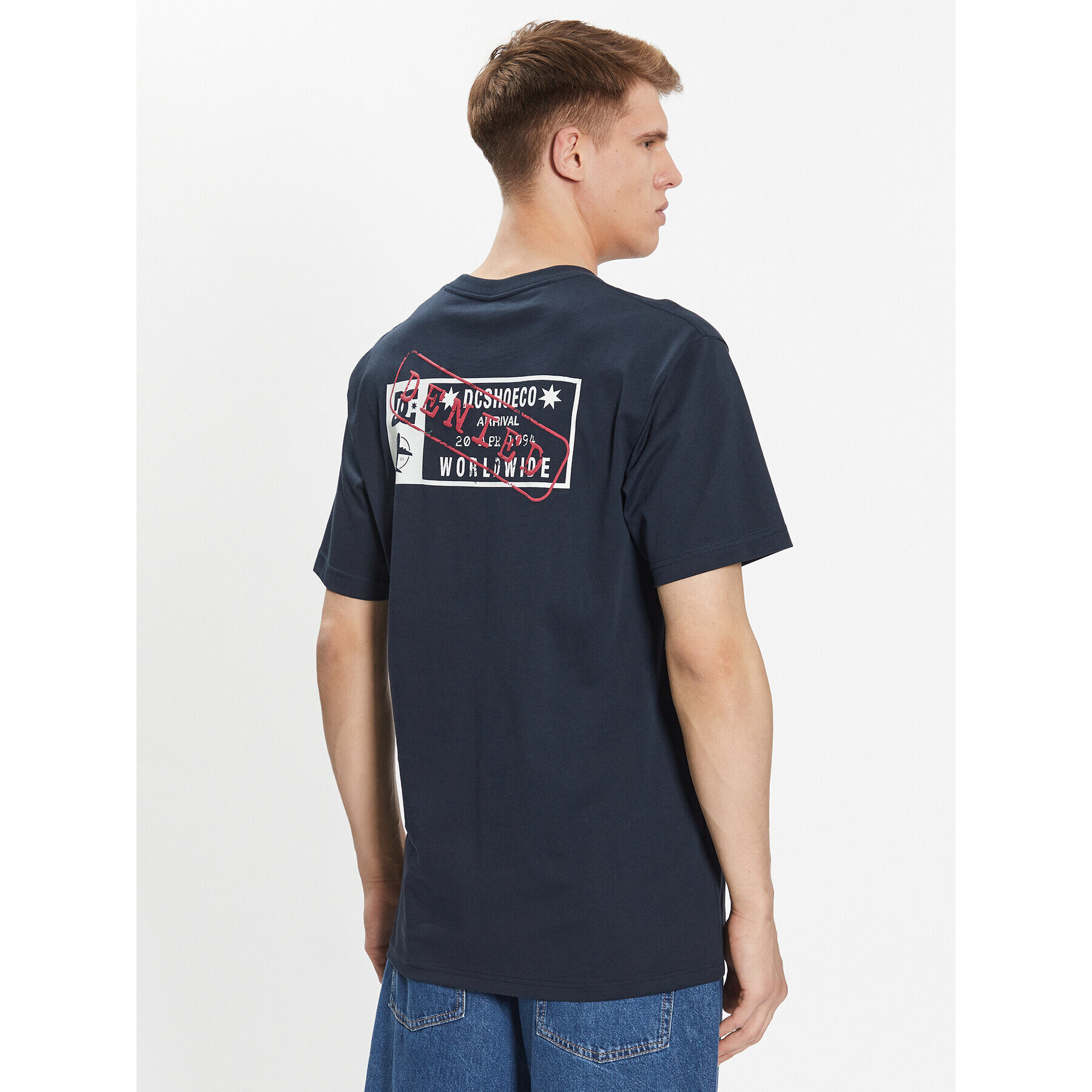 DC Тишърт ADYZT05259 Тъмносин Regular Fit - Pepit.bg